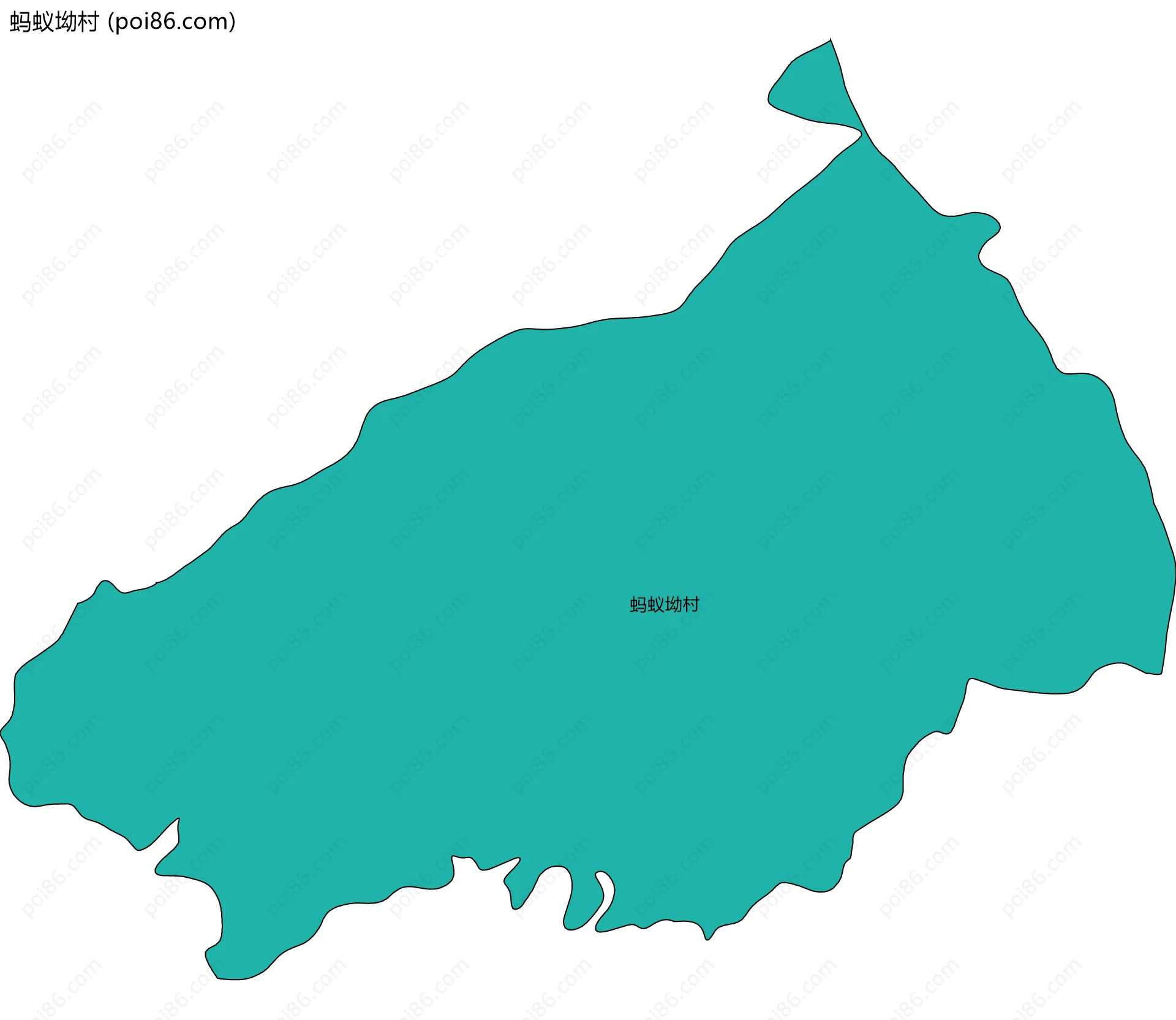 蚂蚁坳村边界地图