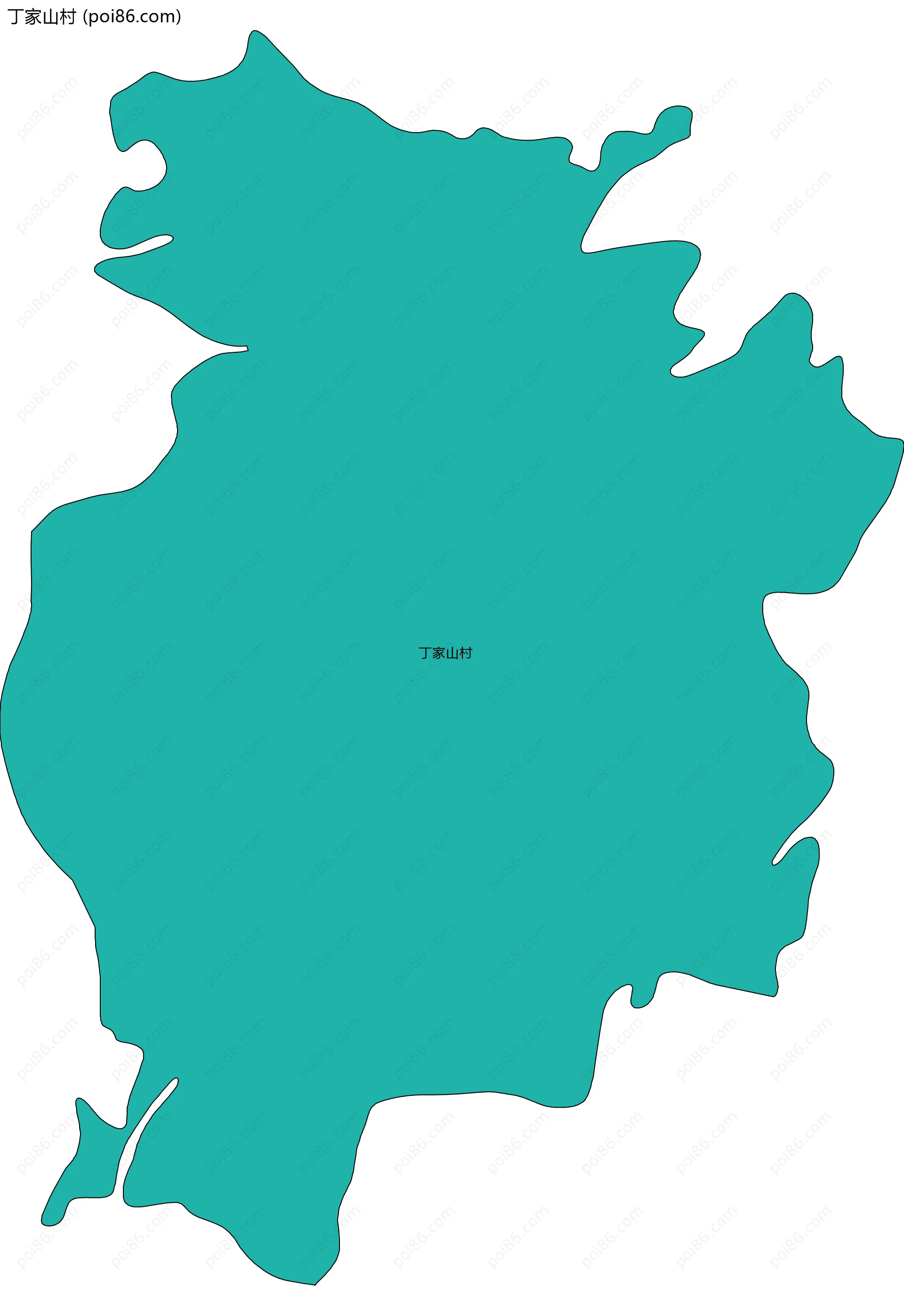 丁家山村边界地图