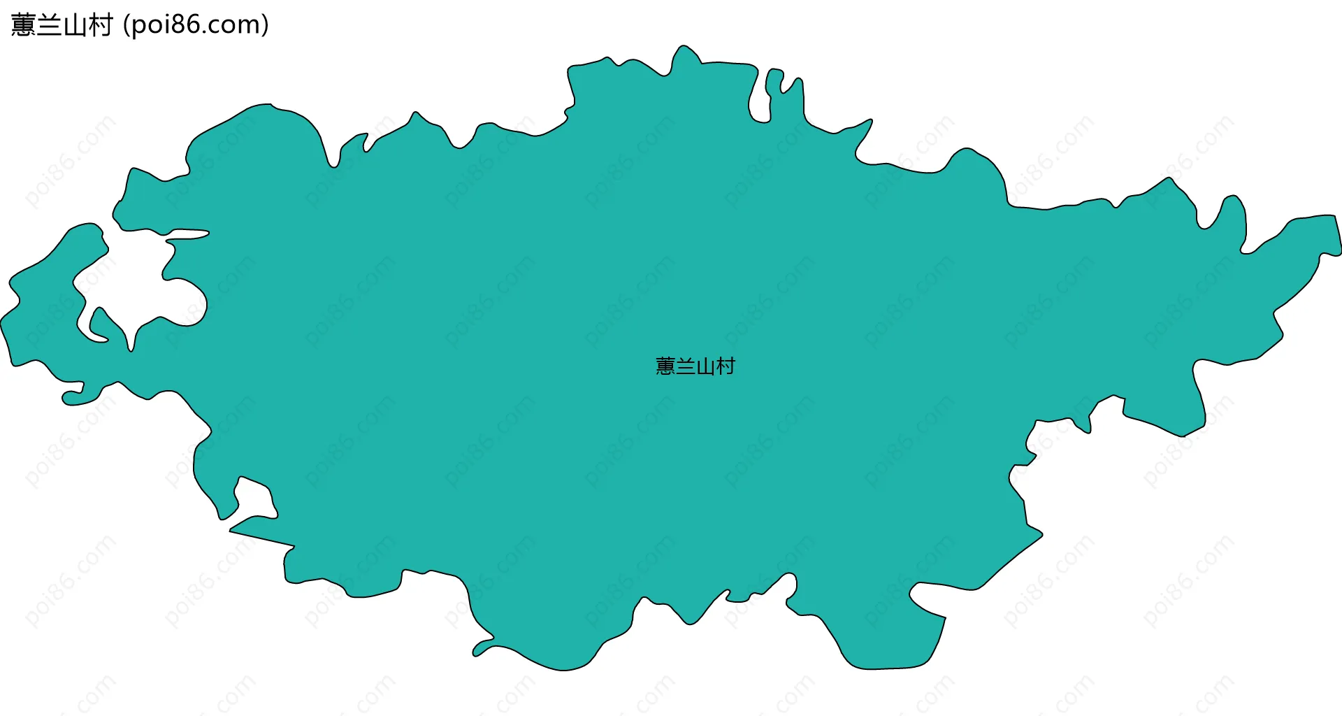 蕙兰山村边界地图