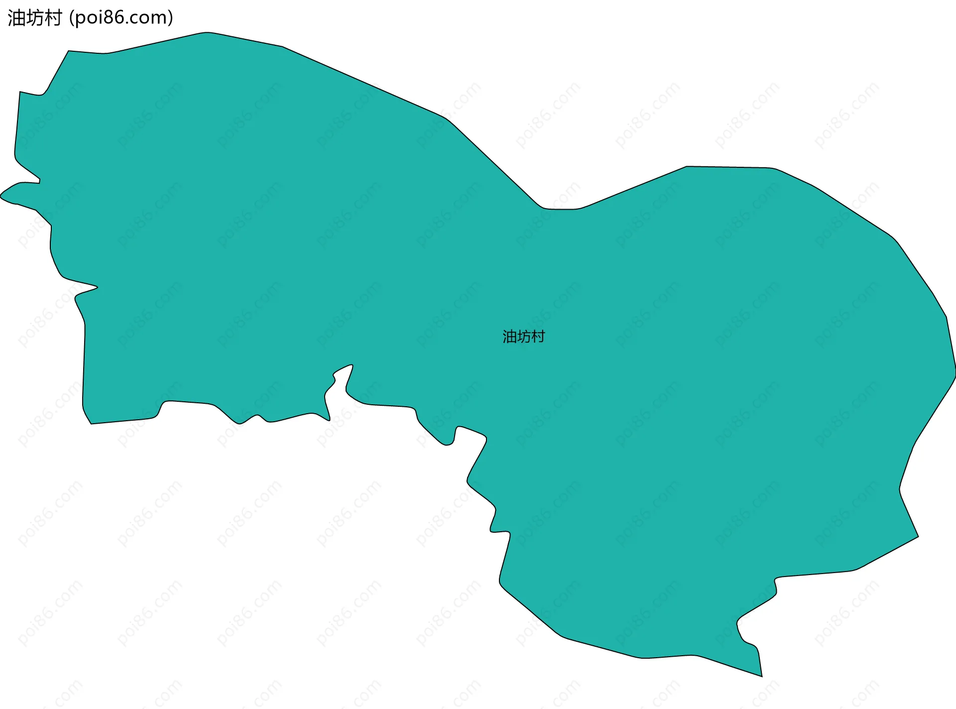 油坊村边界地图