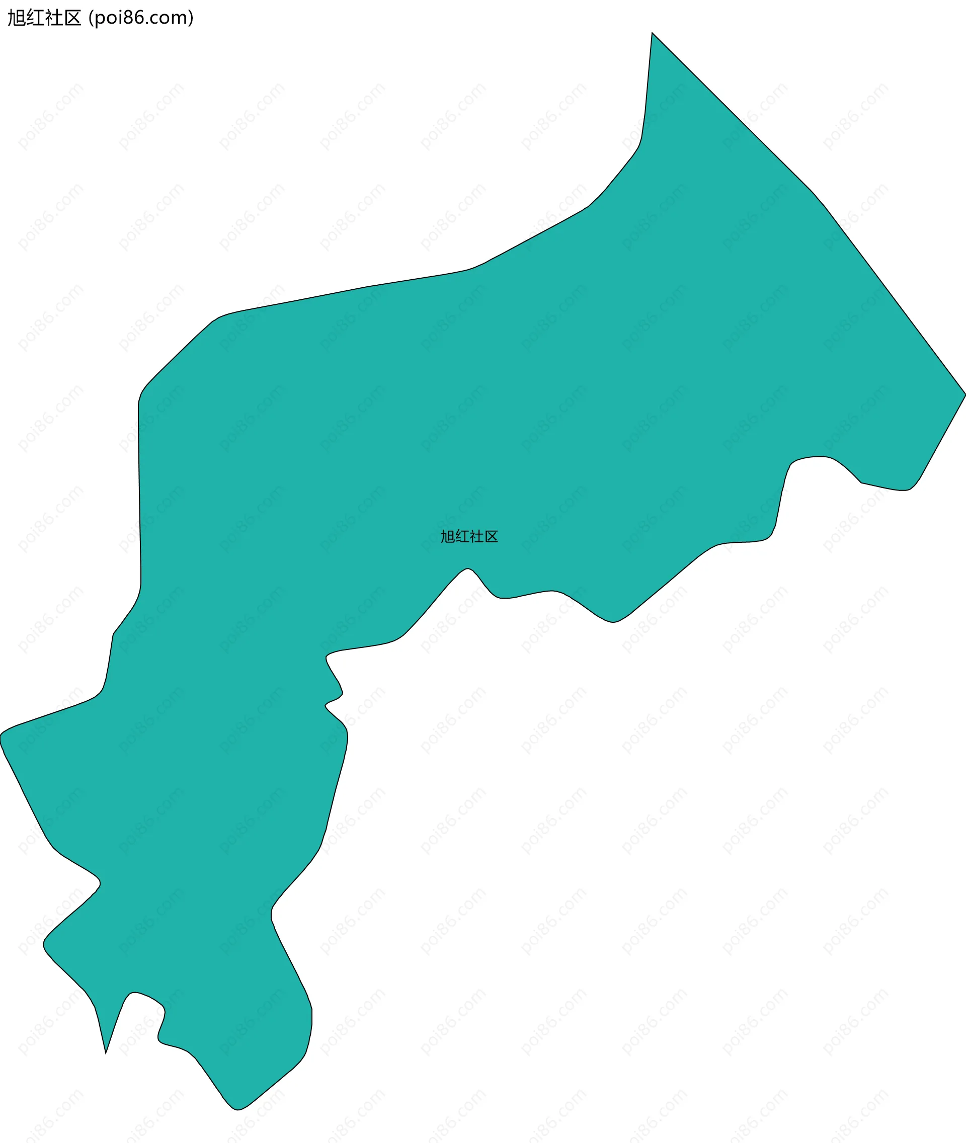 旭红社区边界地图