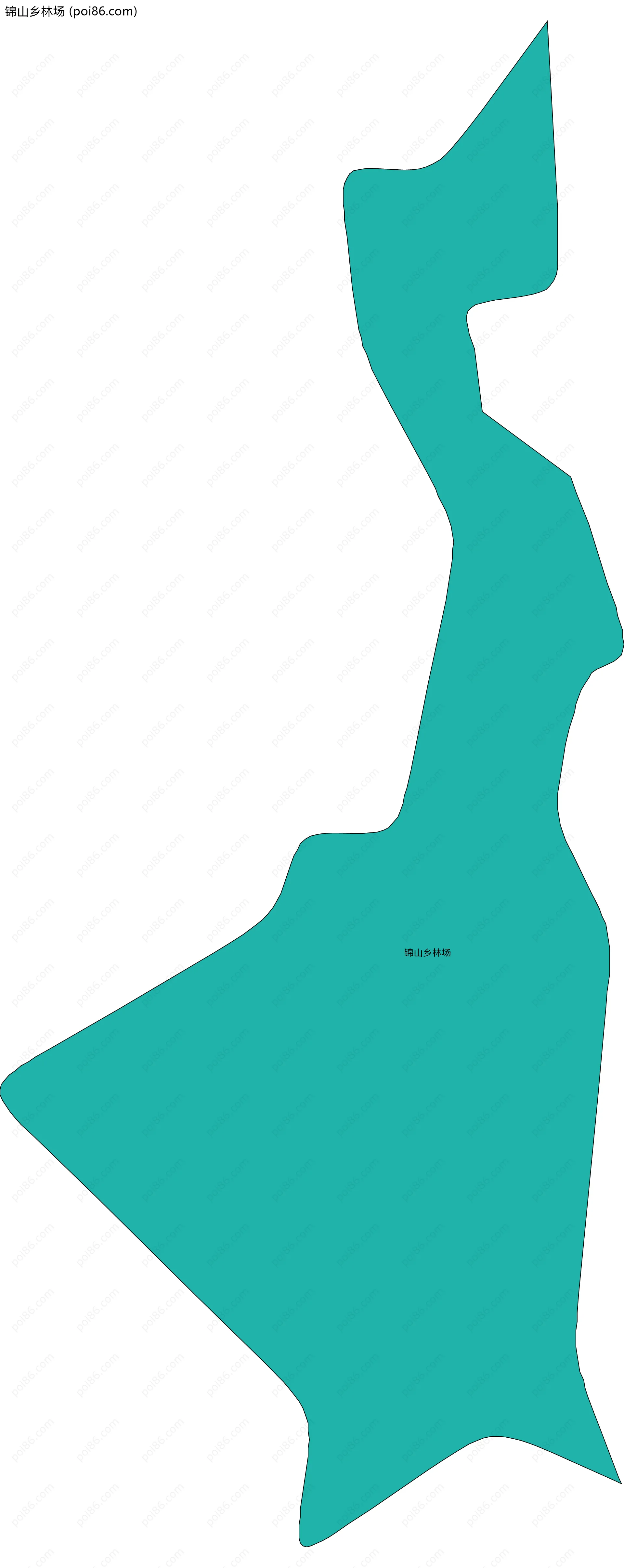 锦山乡林场边界地图