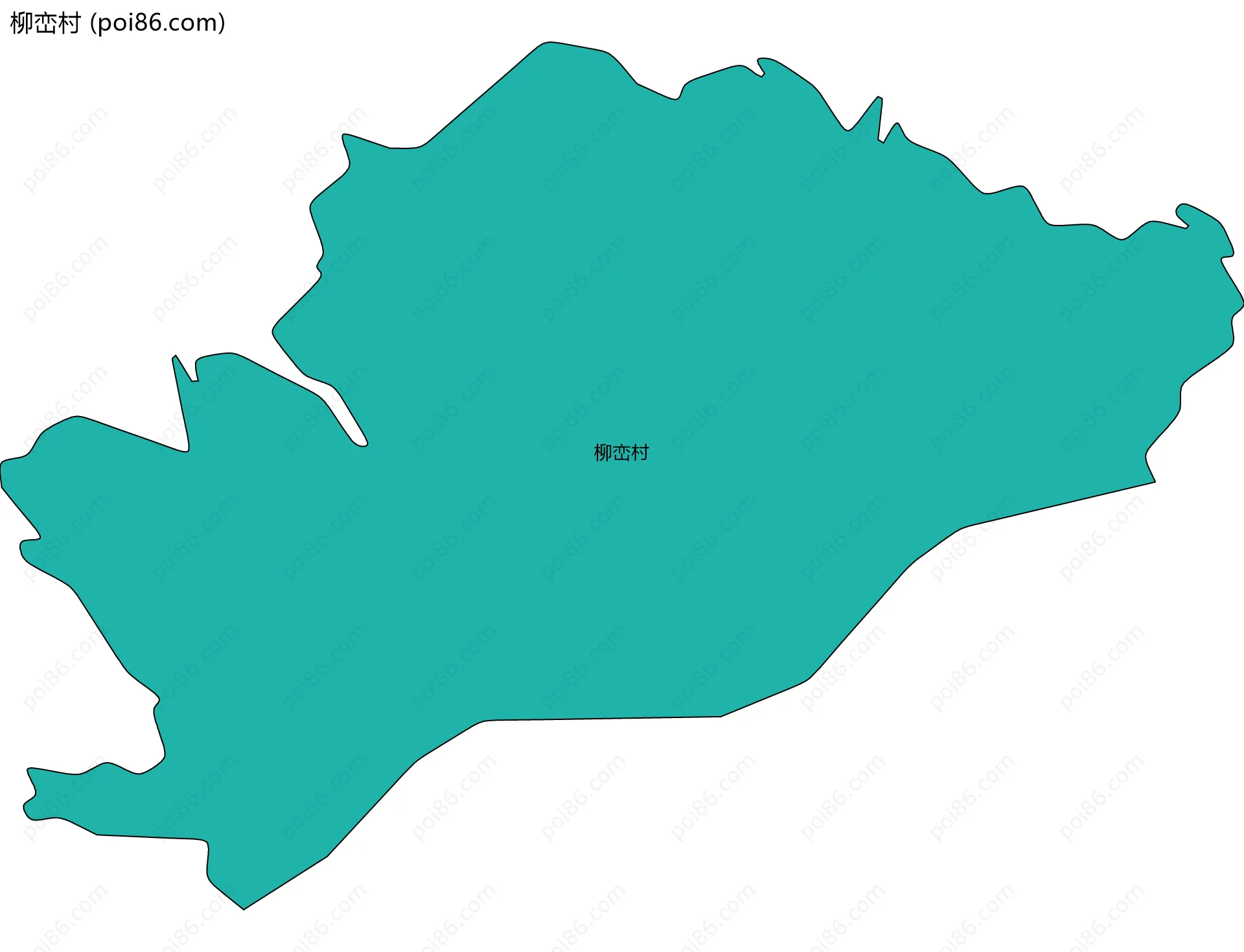 柳峦村边界地图
