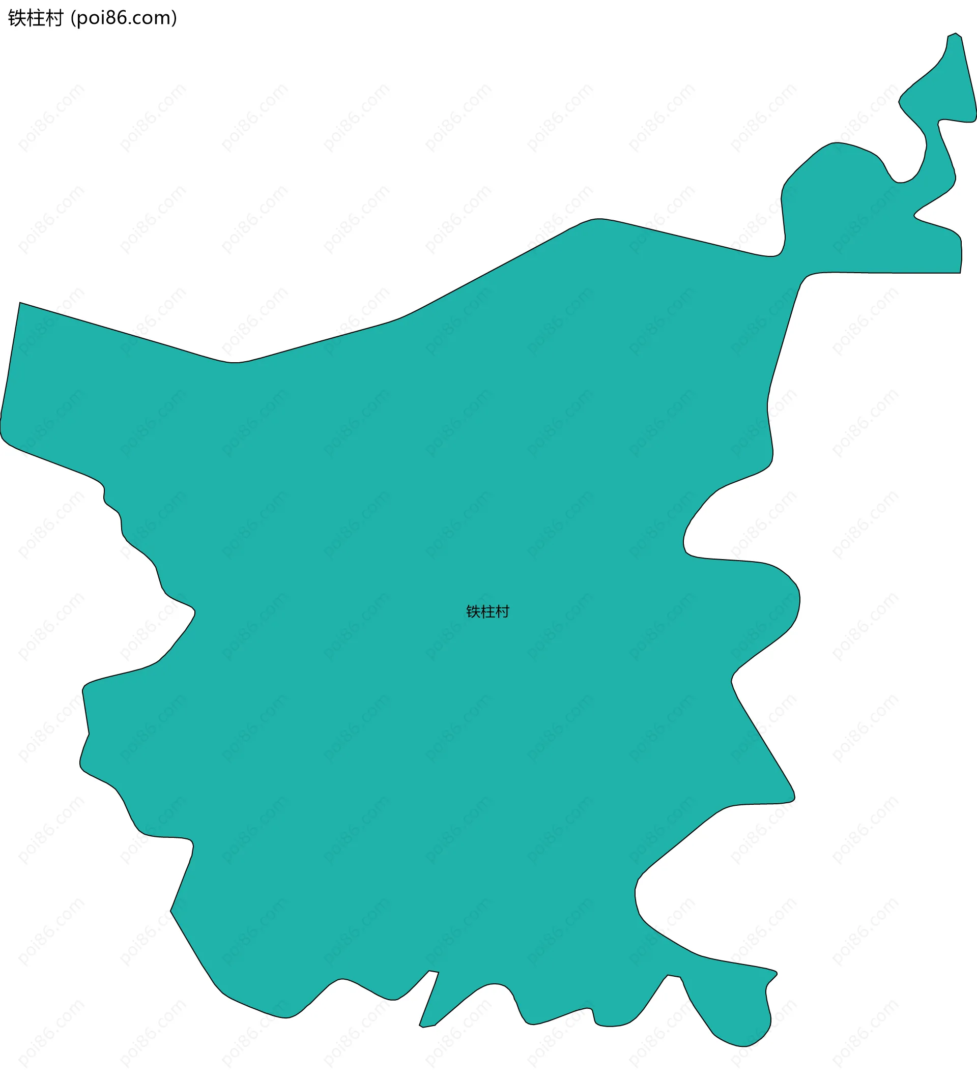 铁柱村边界地图