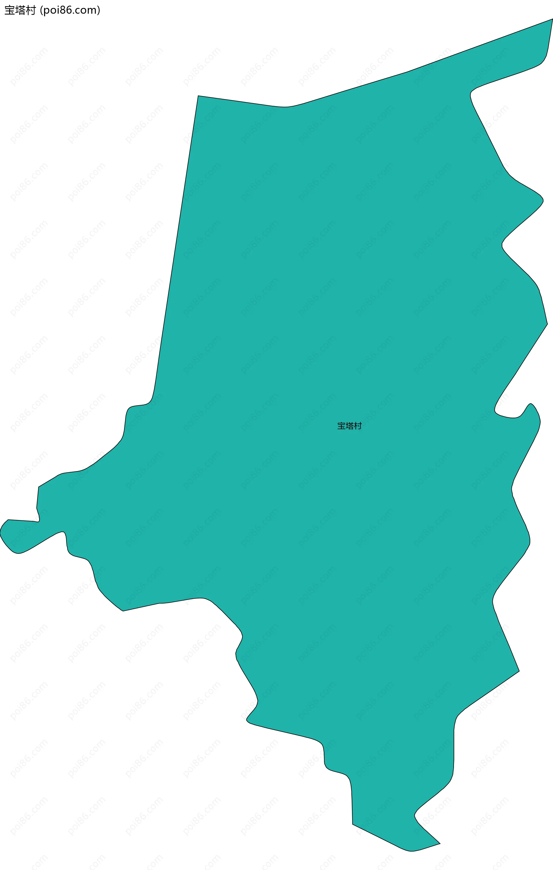 宝塔村边界地图