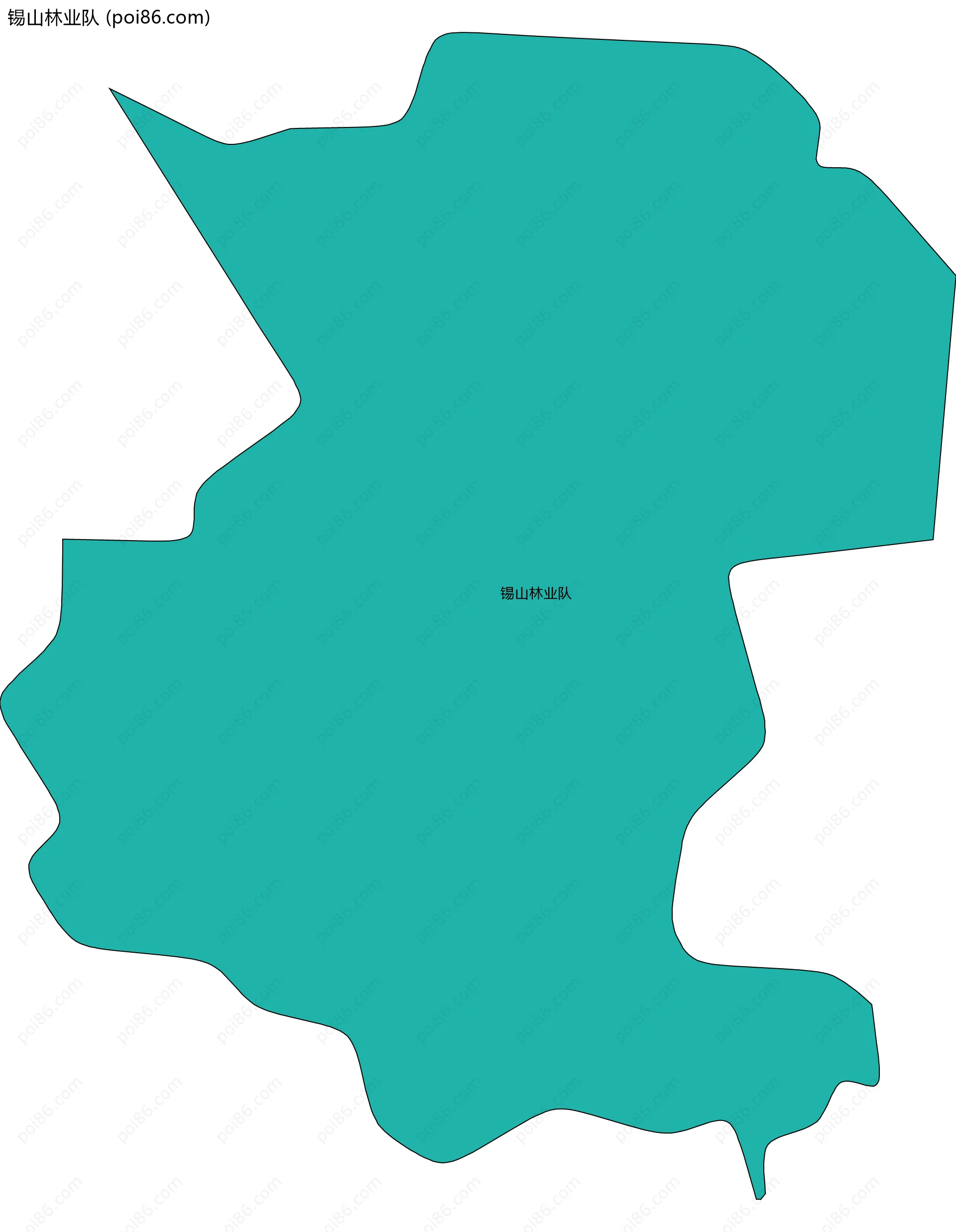 锡山林业队边界地图