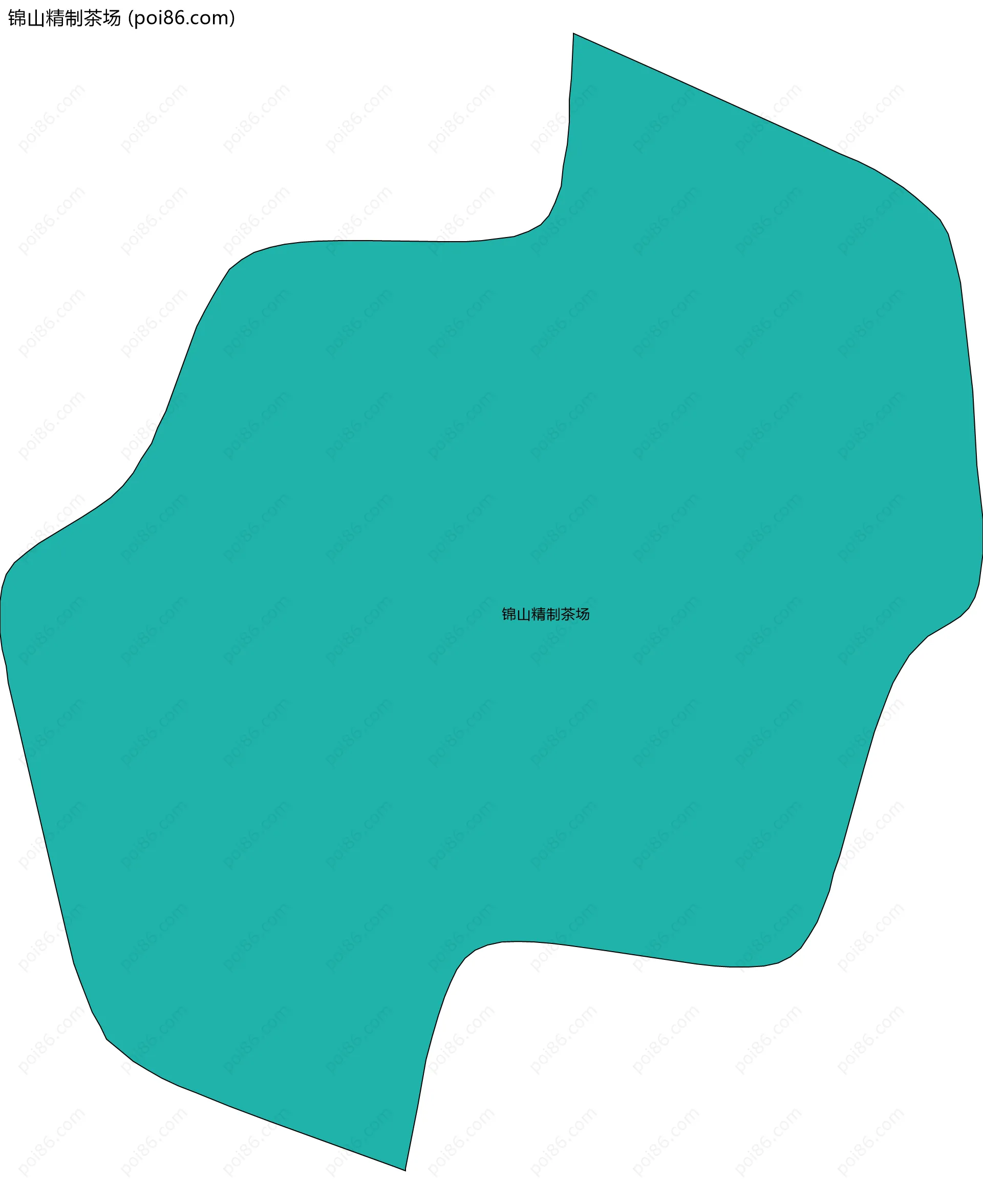 锦山精制茶场边界地图