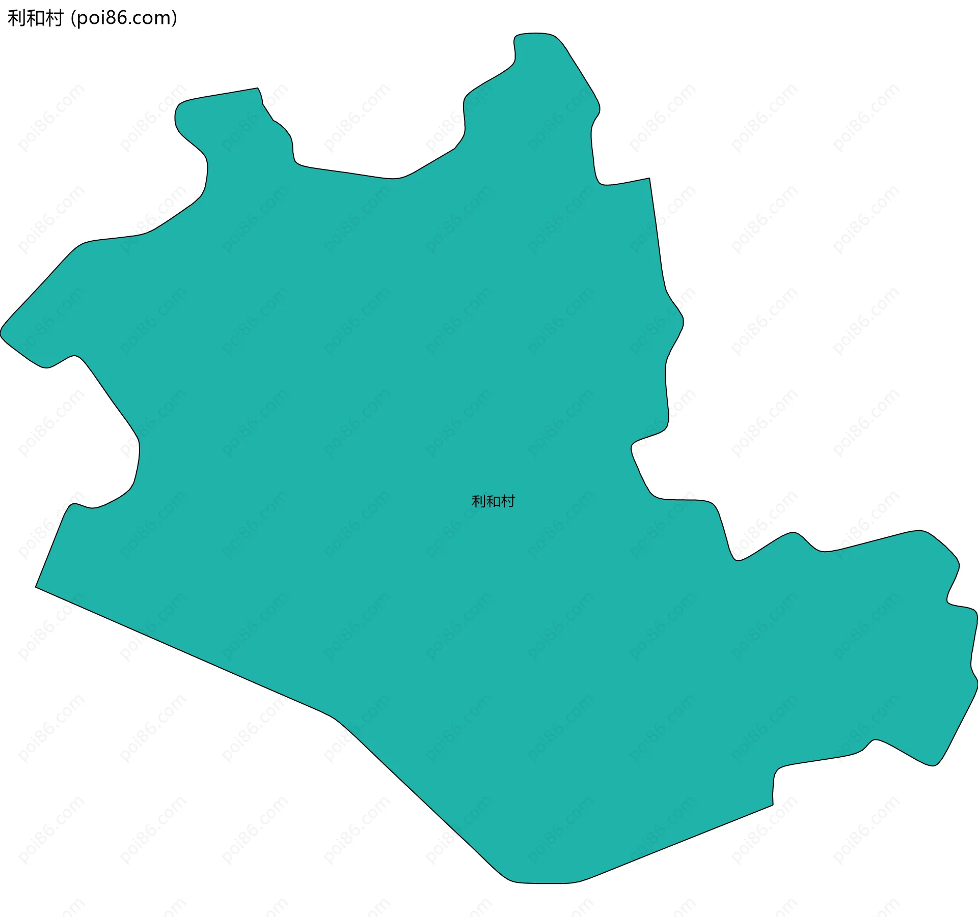 利和村边界地图