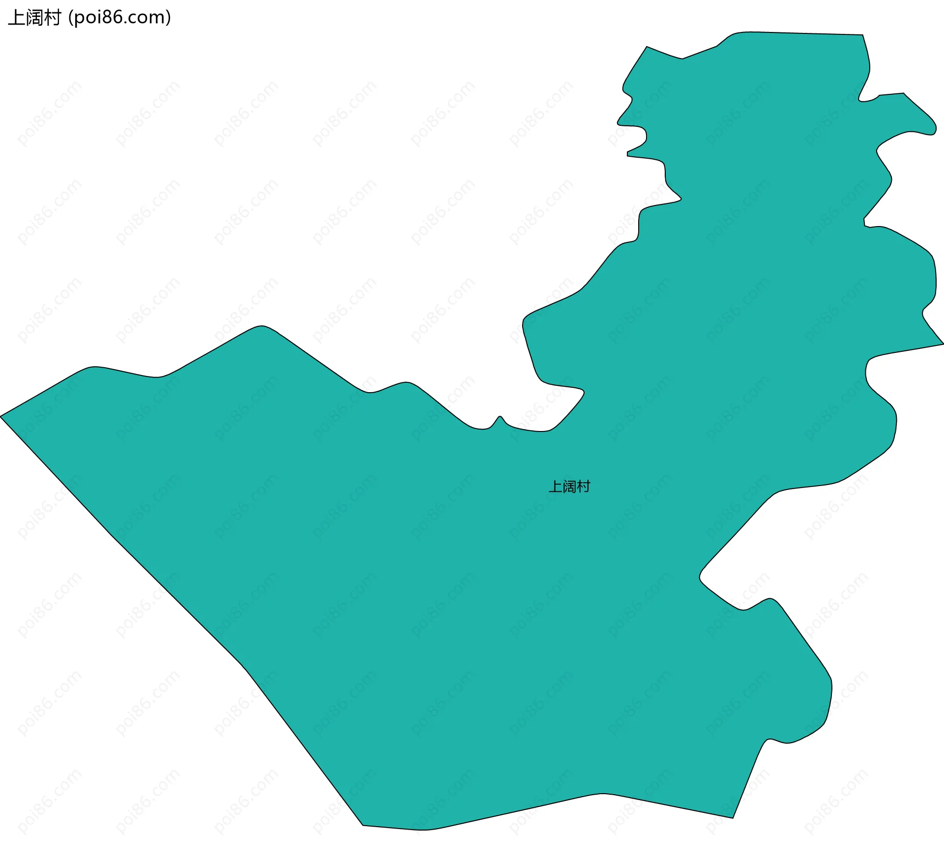 上阔村边界地图