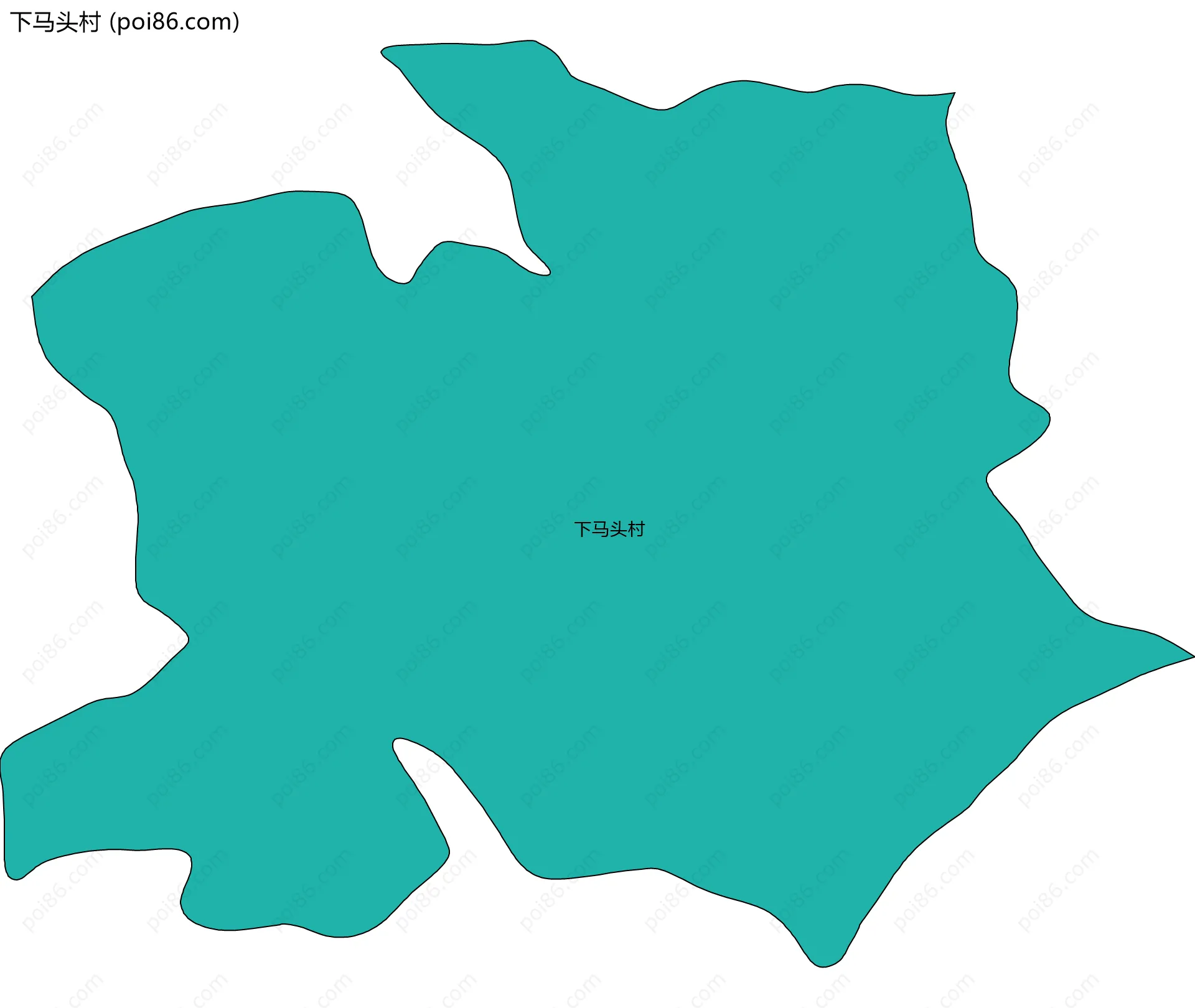 下马头村边界地图