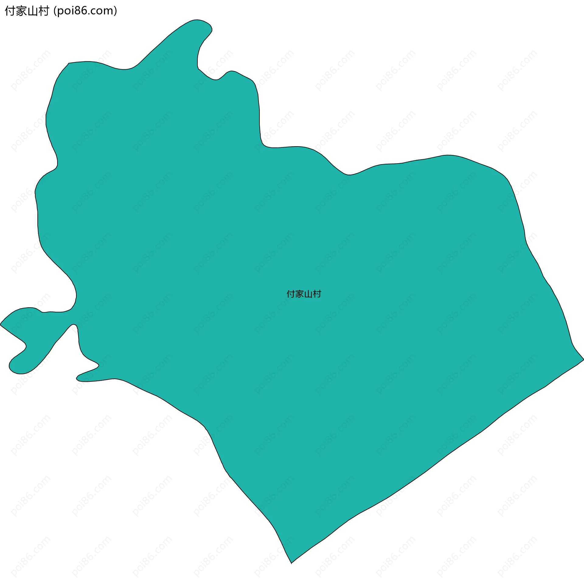 付家山村边界地图