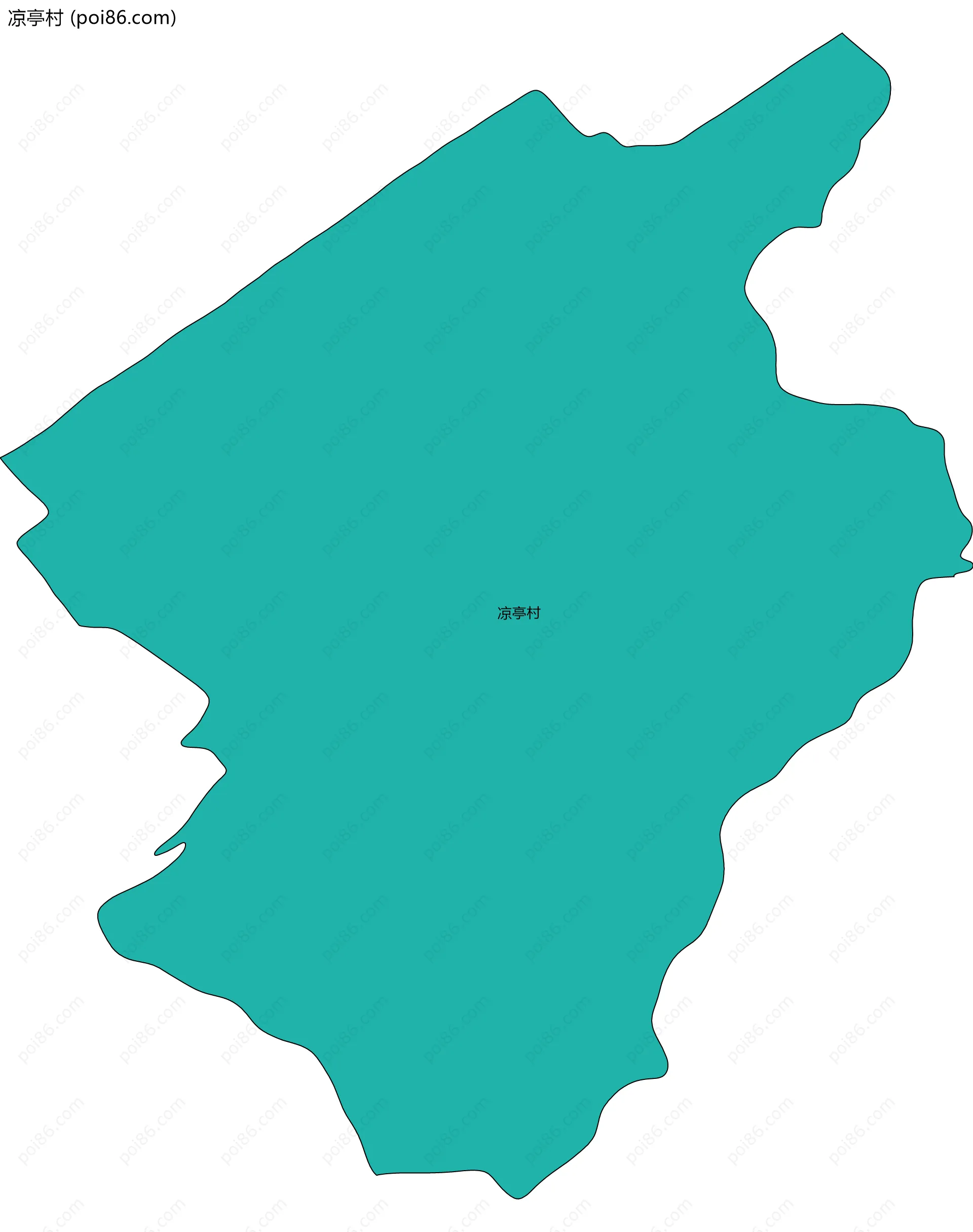 凉亭村边界地图