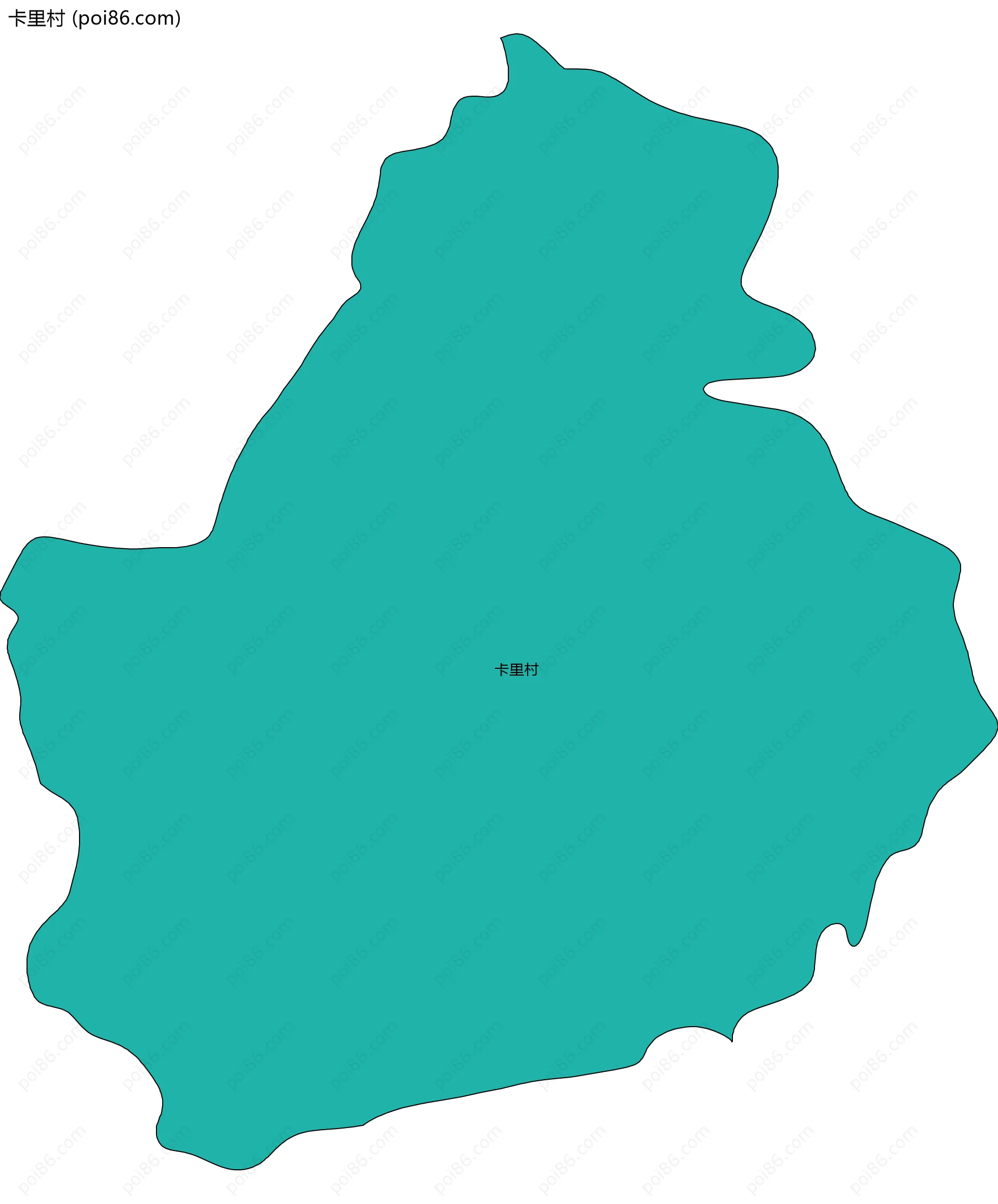 卡里村边界地图