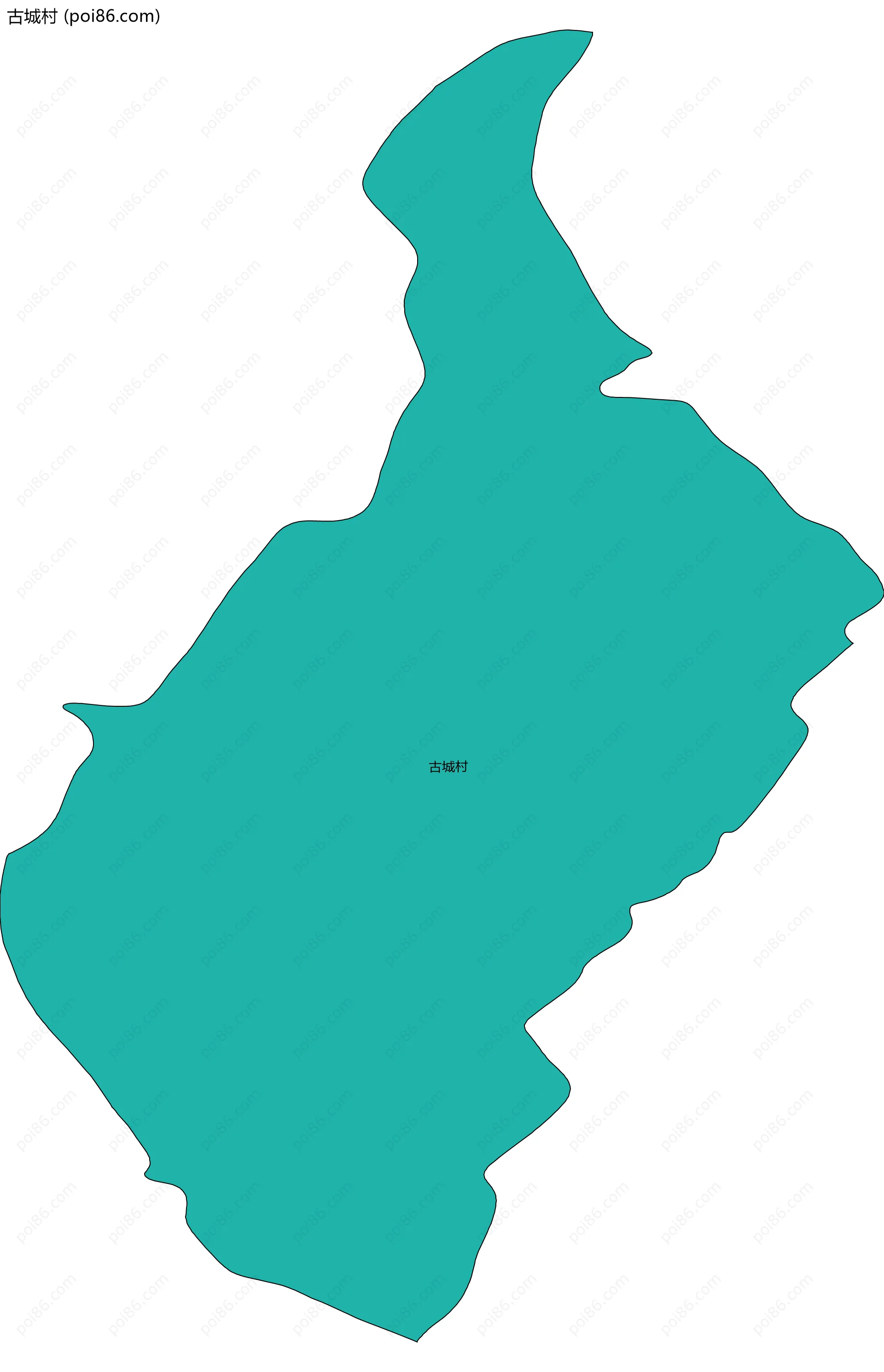 古城村边界地图