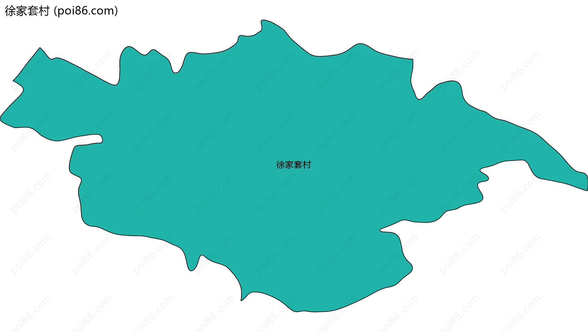 徐家套村边界地图