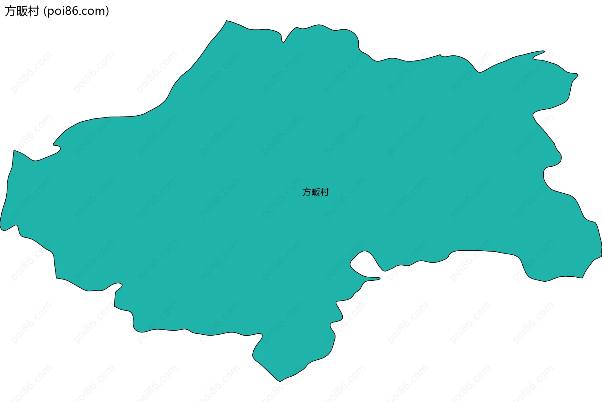 方畈村边界地图