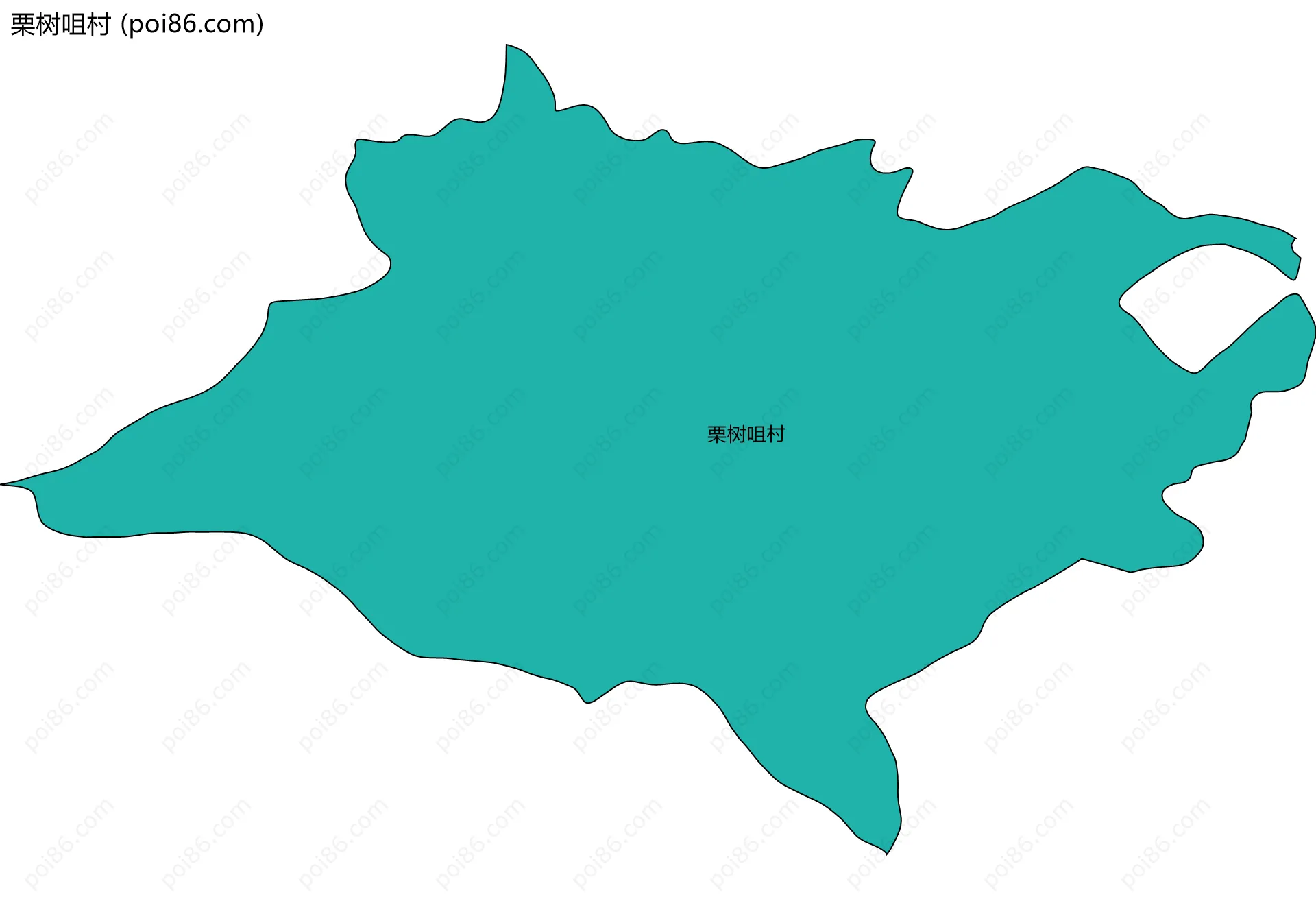 栗树咀村边界地图
