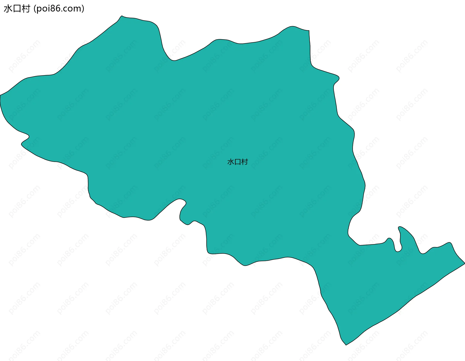 水口村边界地图