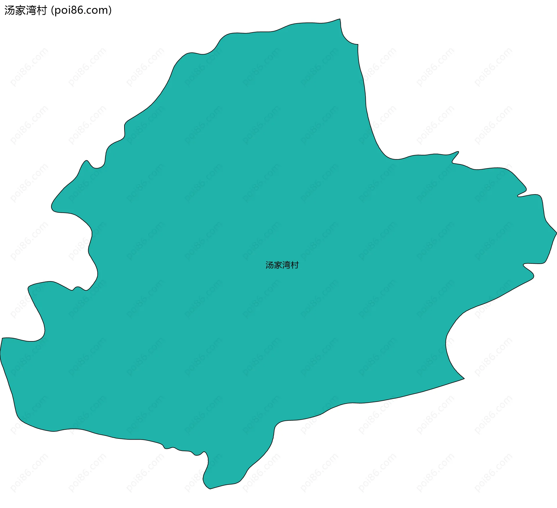 汤家湾村边界地图