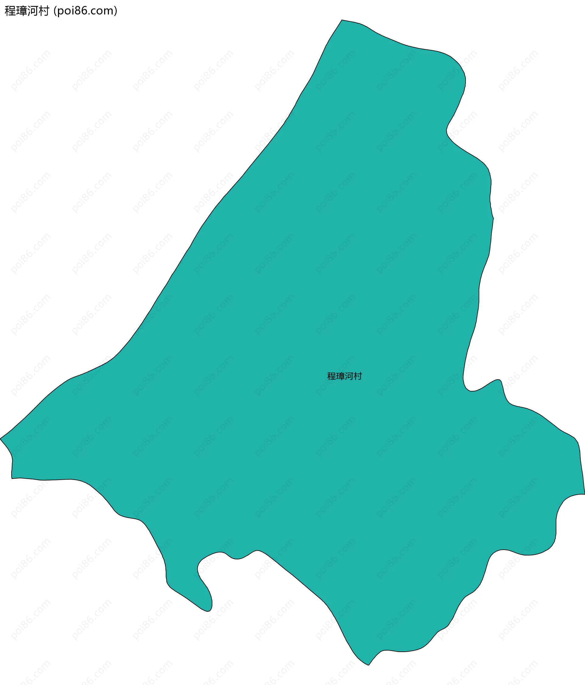 程璋河村边界地图