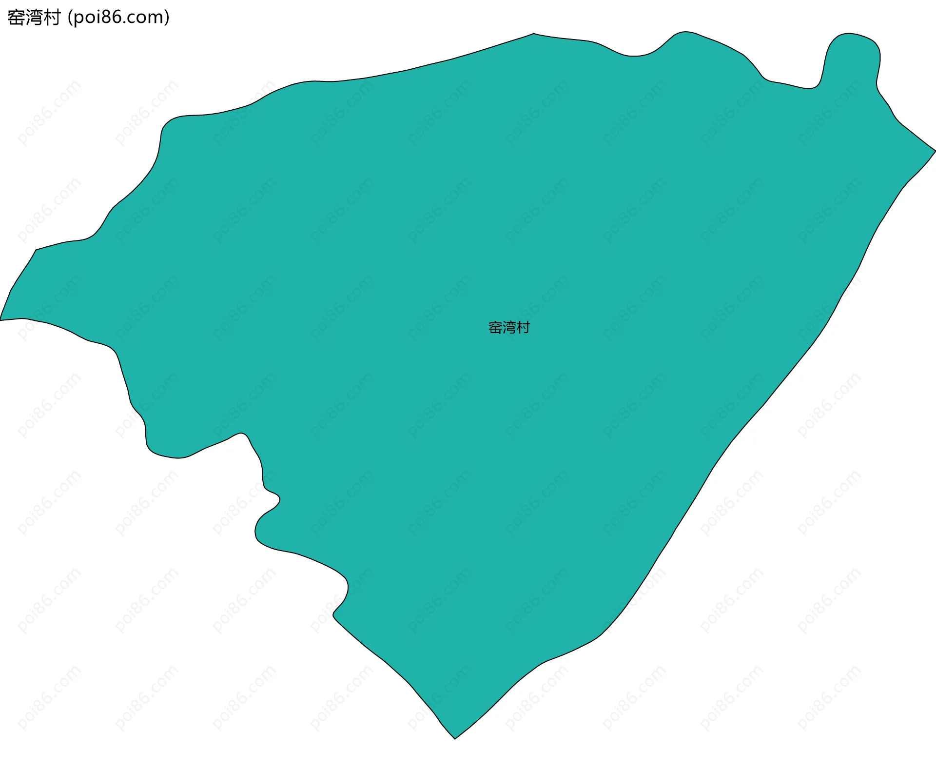 窑湾村边界地图