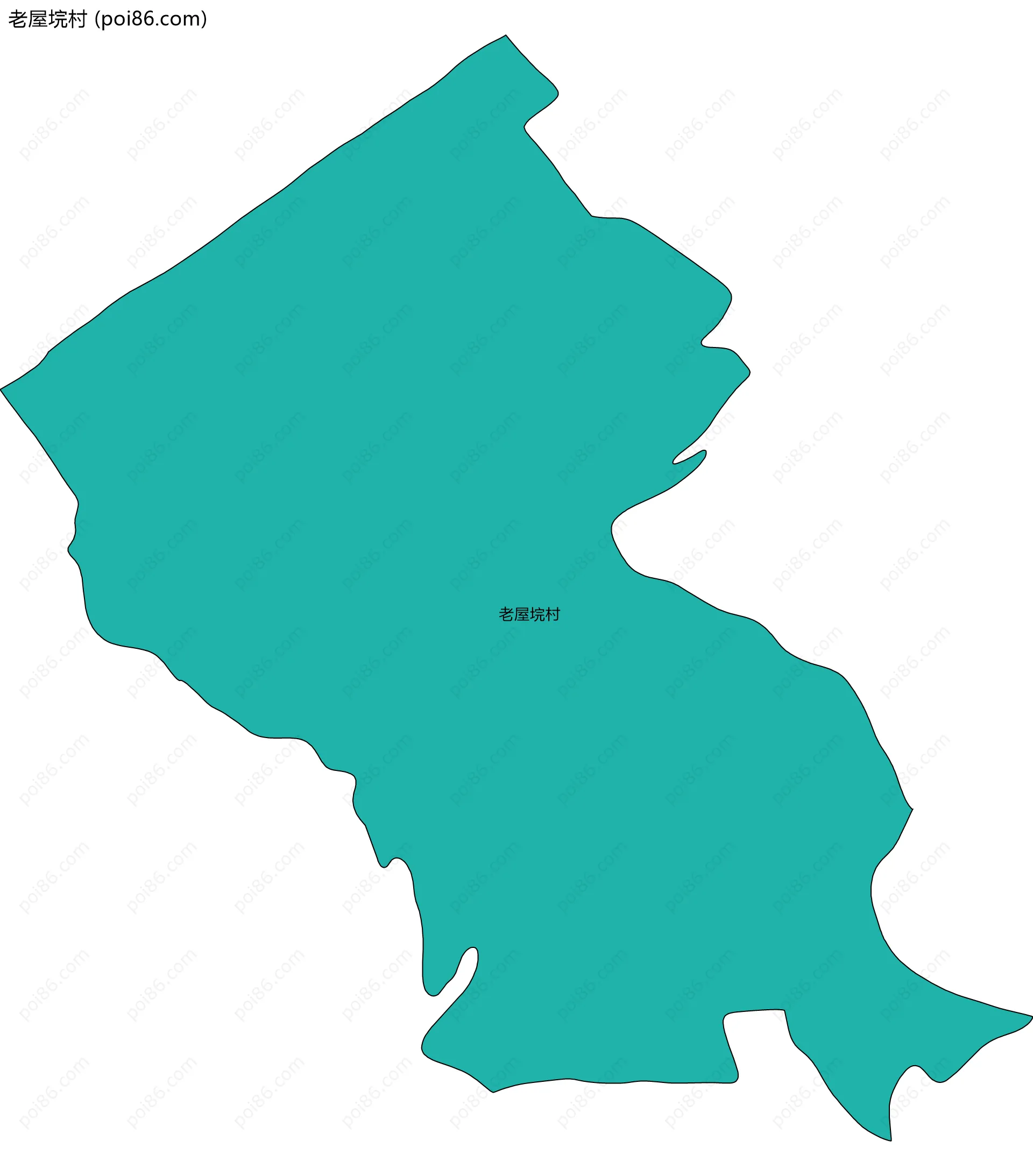 老屋垸村边界地图