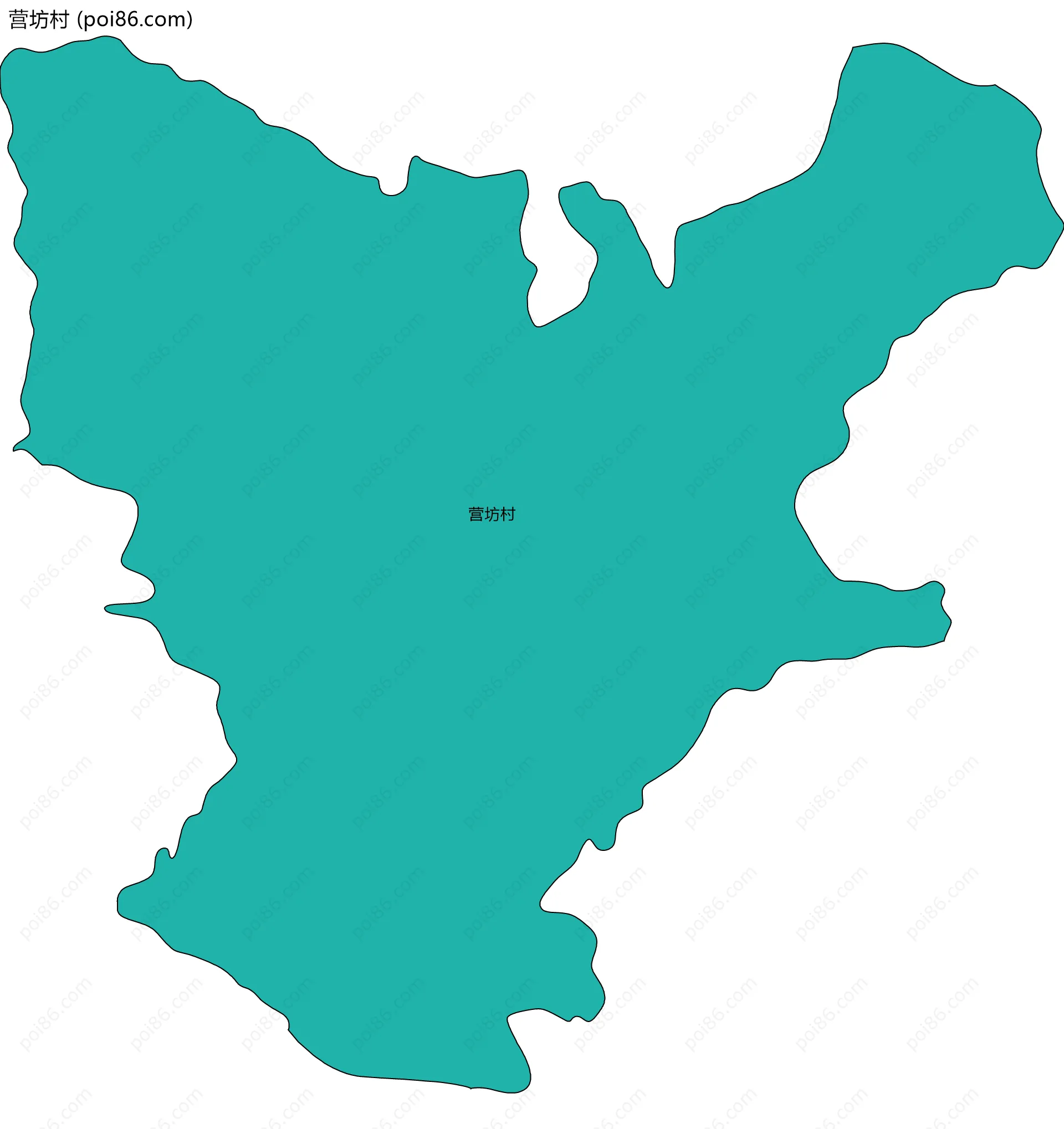 营坊村边界地图