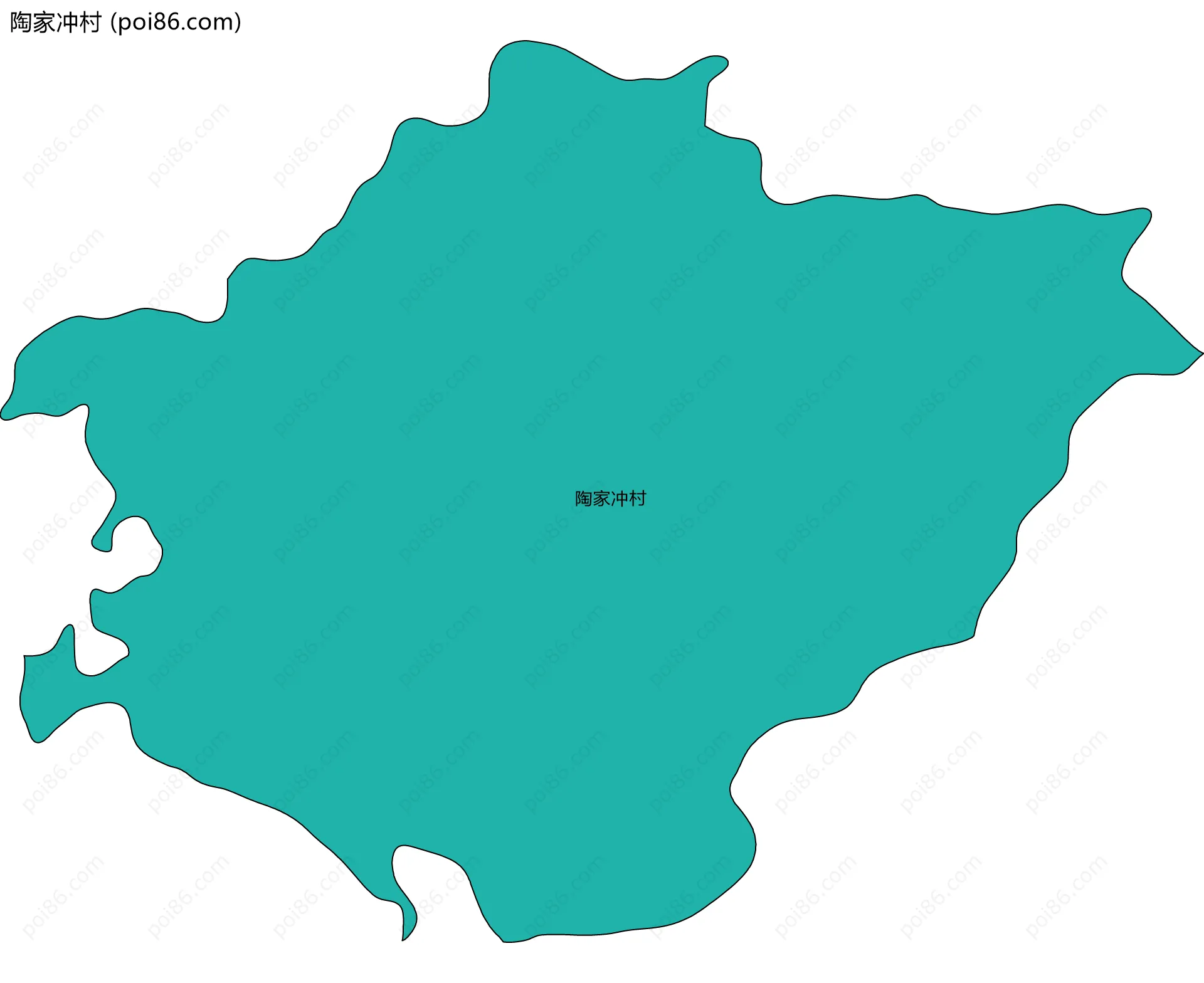 陶家冲村边界地图