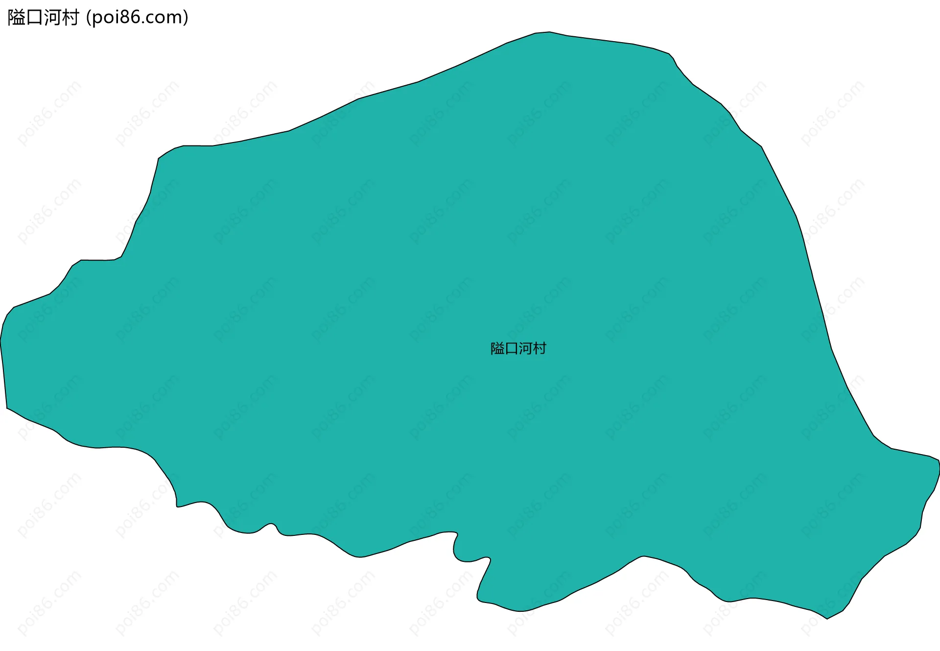 隘口河村边界地图