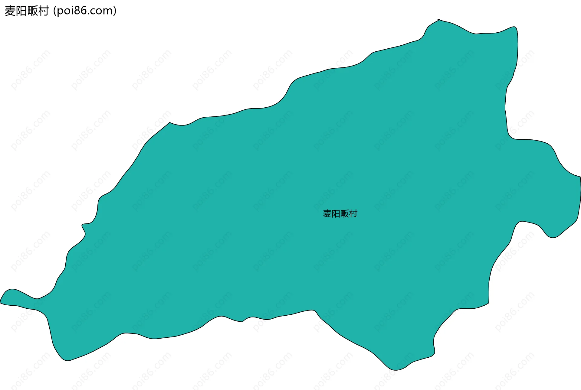 麦阳畈村边界地图