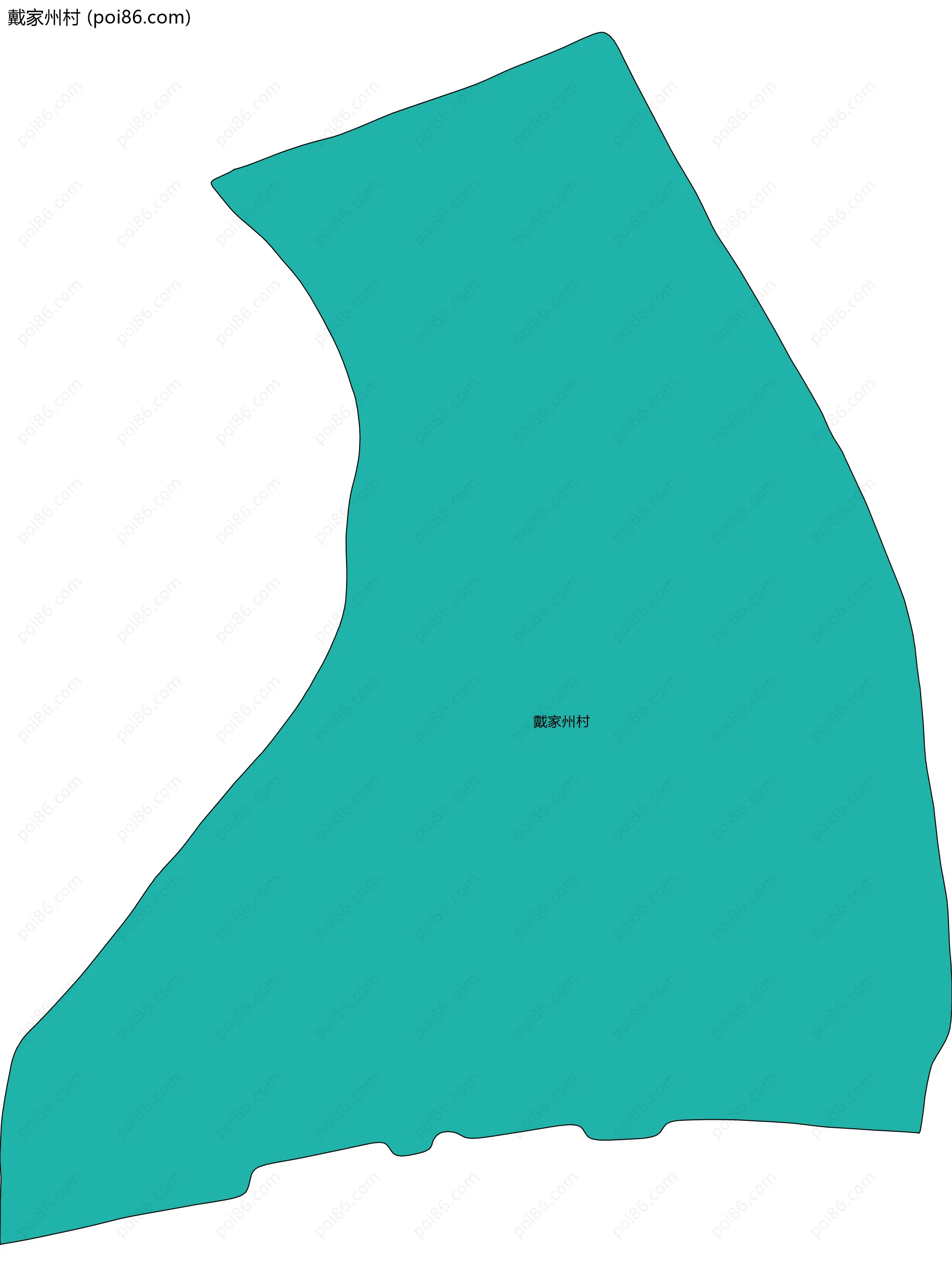 戴家州村边界地图