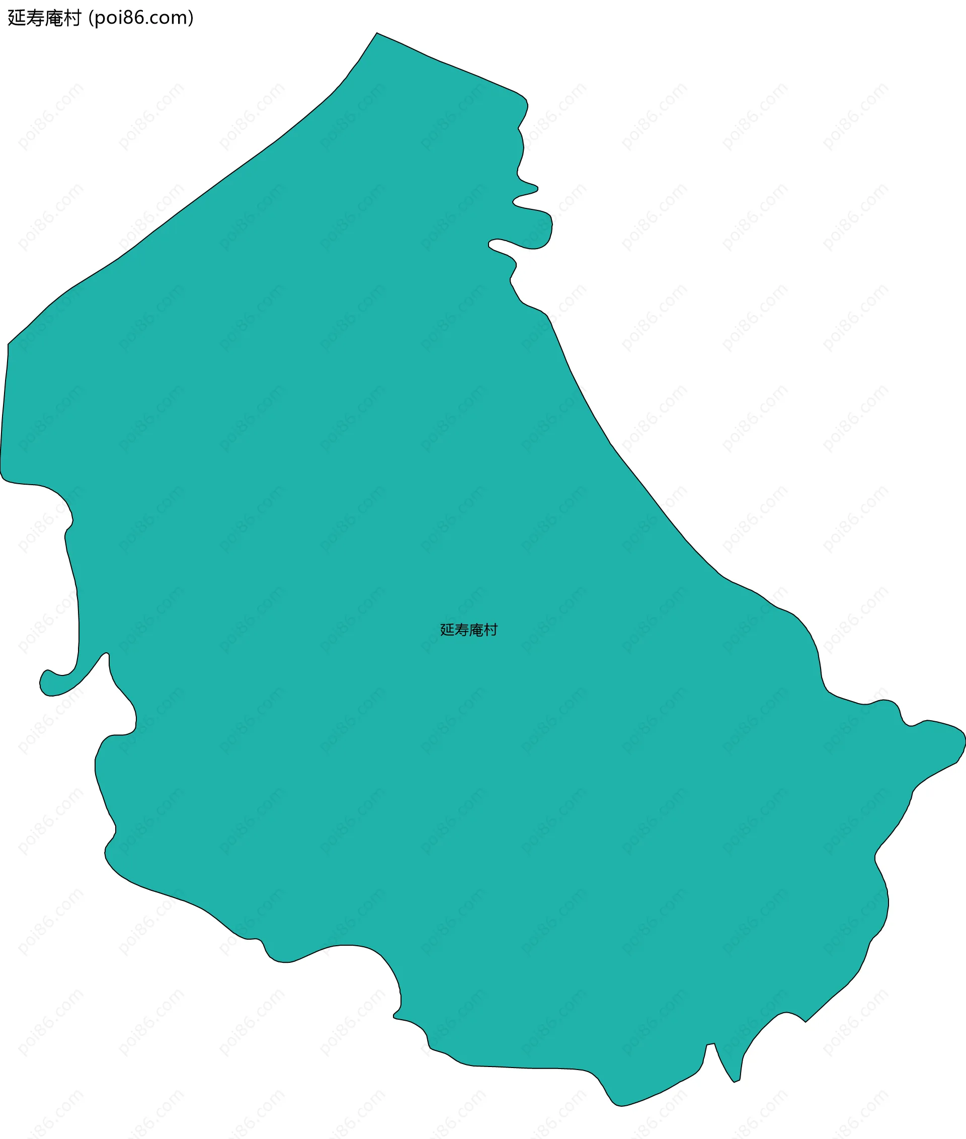 延寿庵村边界地图