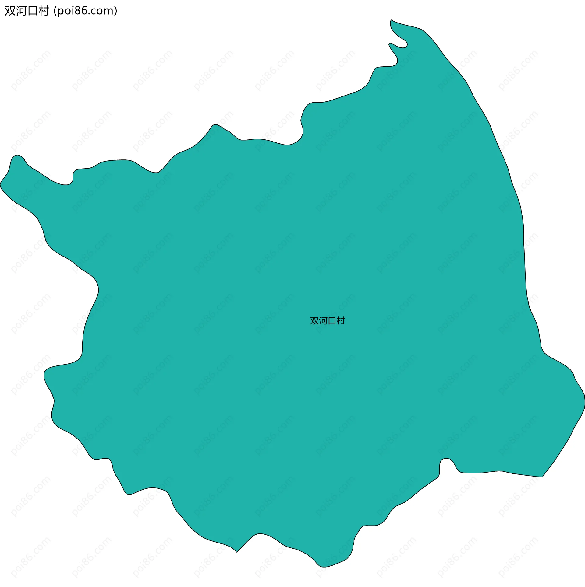 双河口村边界地图