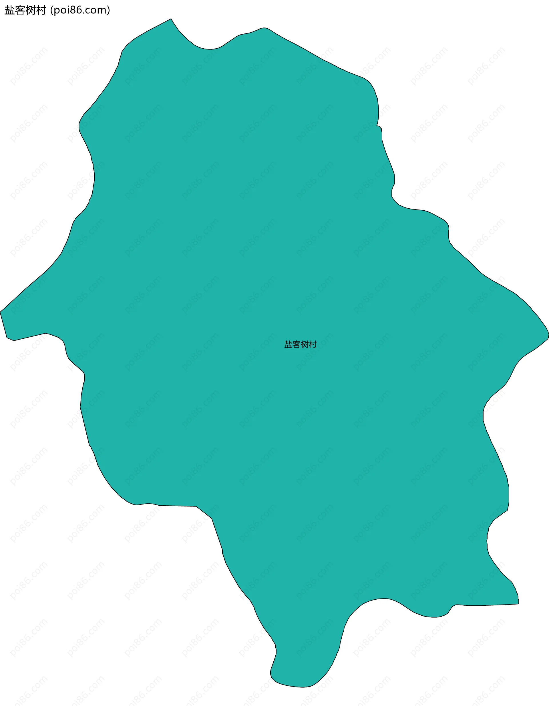盐客树村边界地图