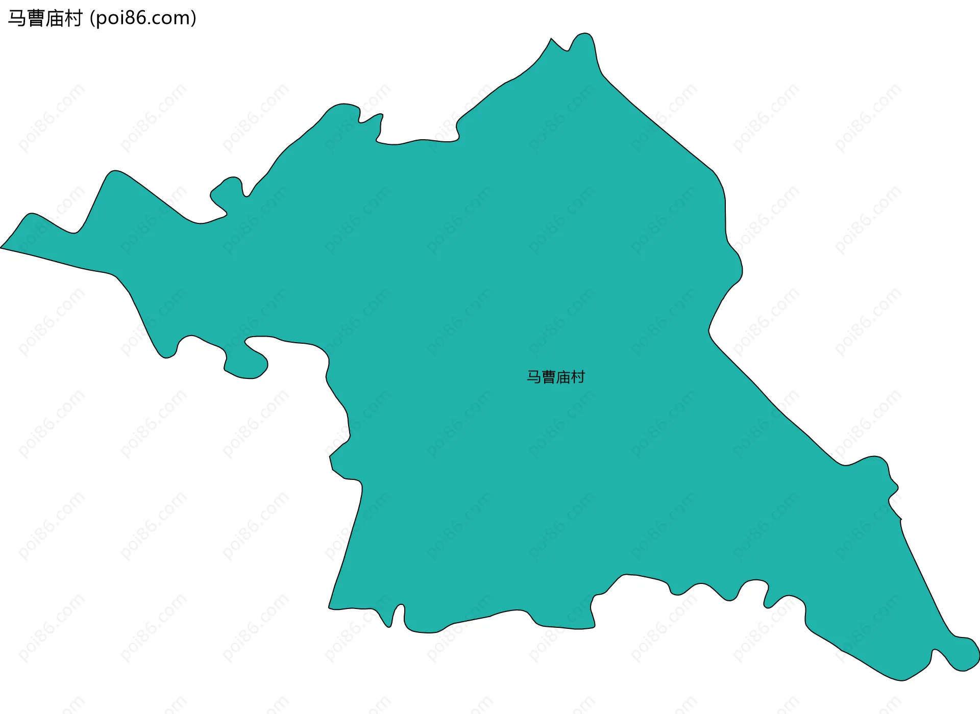 马曹庙村边界地图