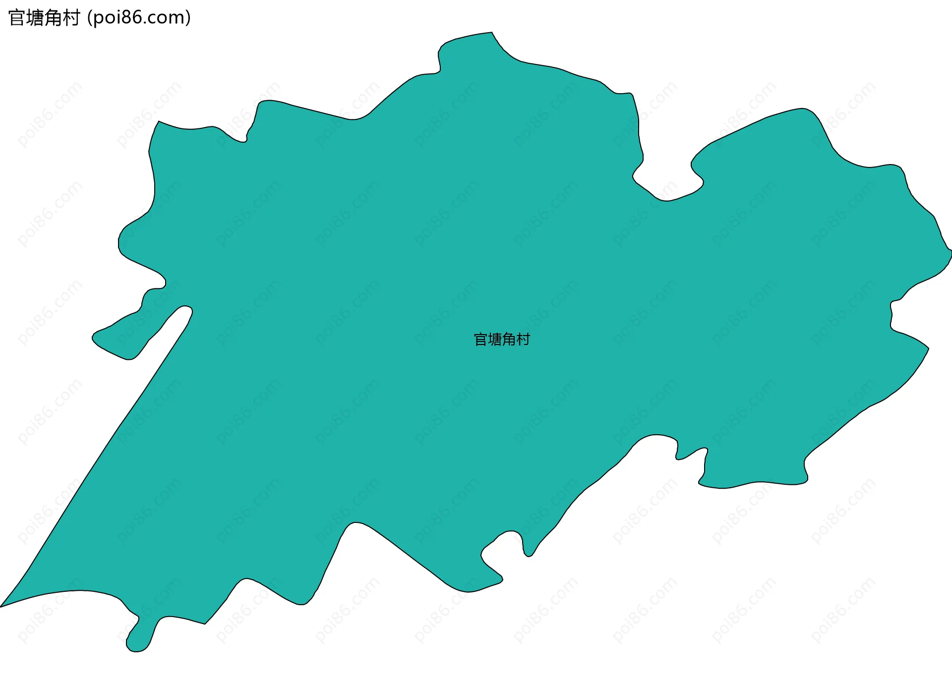 官塘角村边界地图