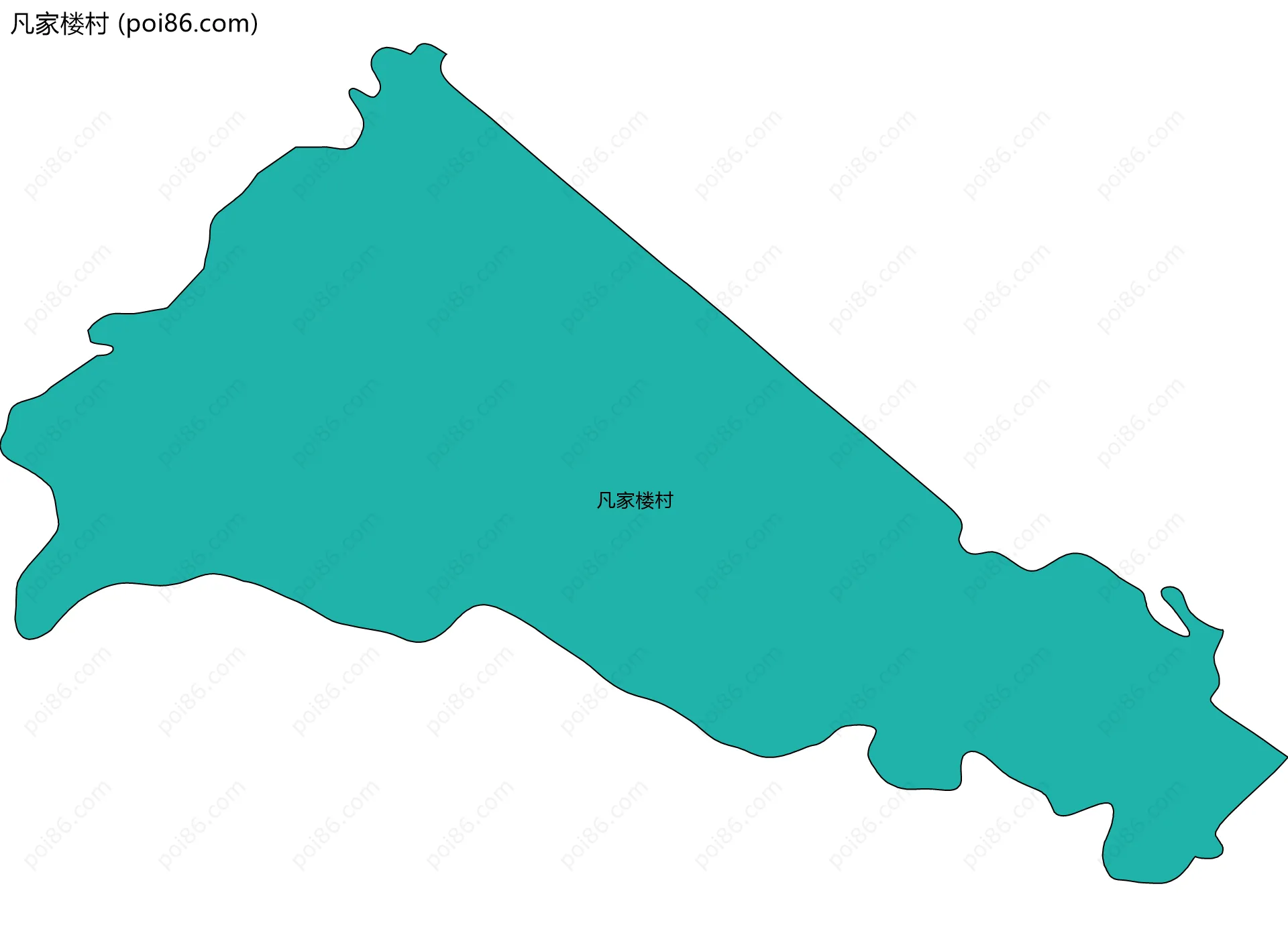 凡家楼村边界地图