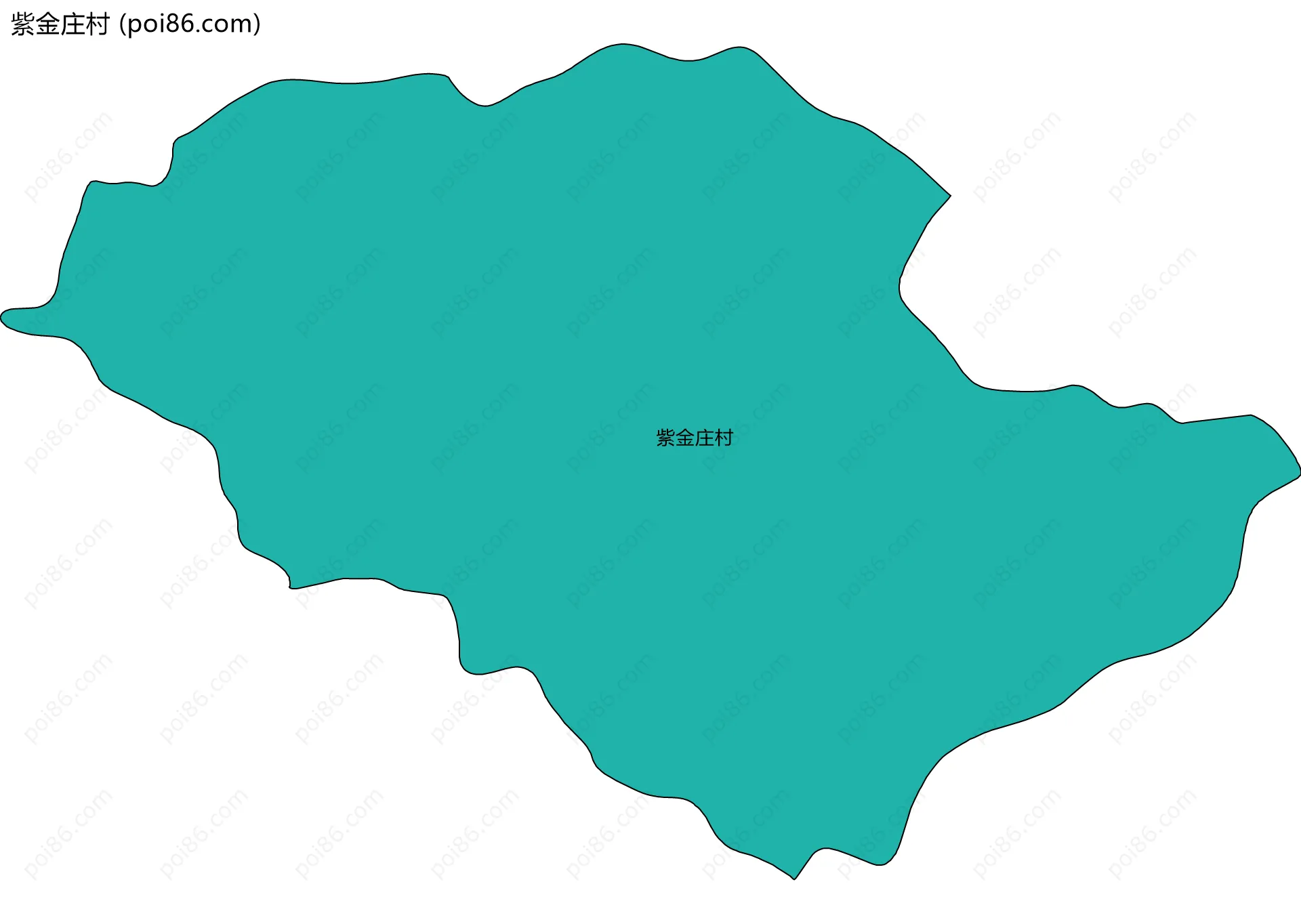 紫金庄村边界地图