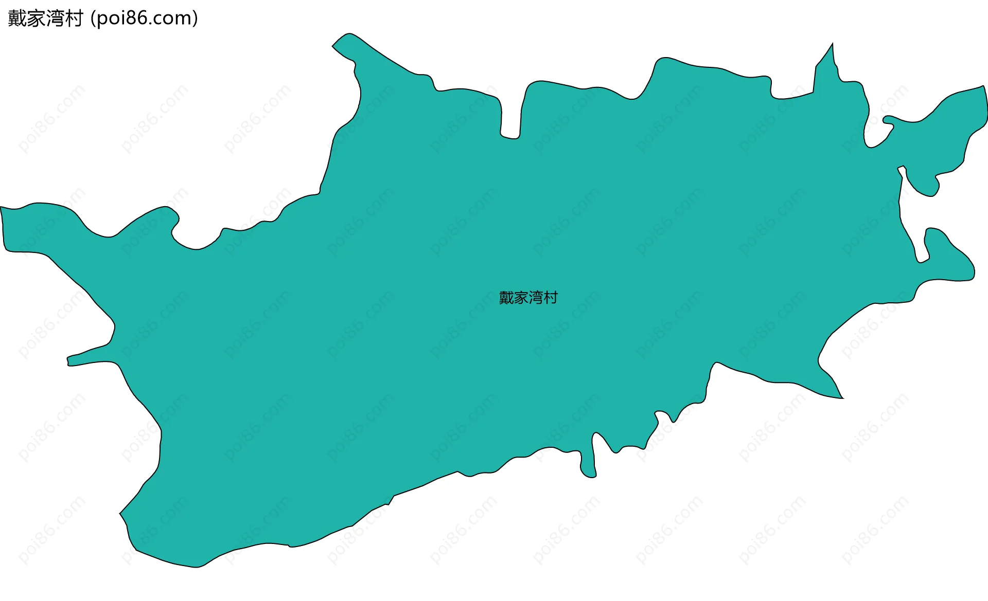 戴家湾村边界地图