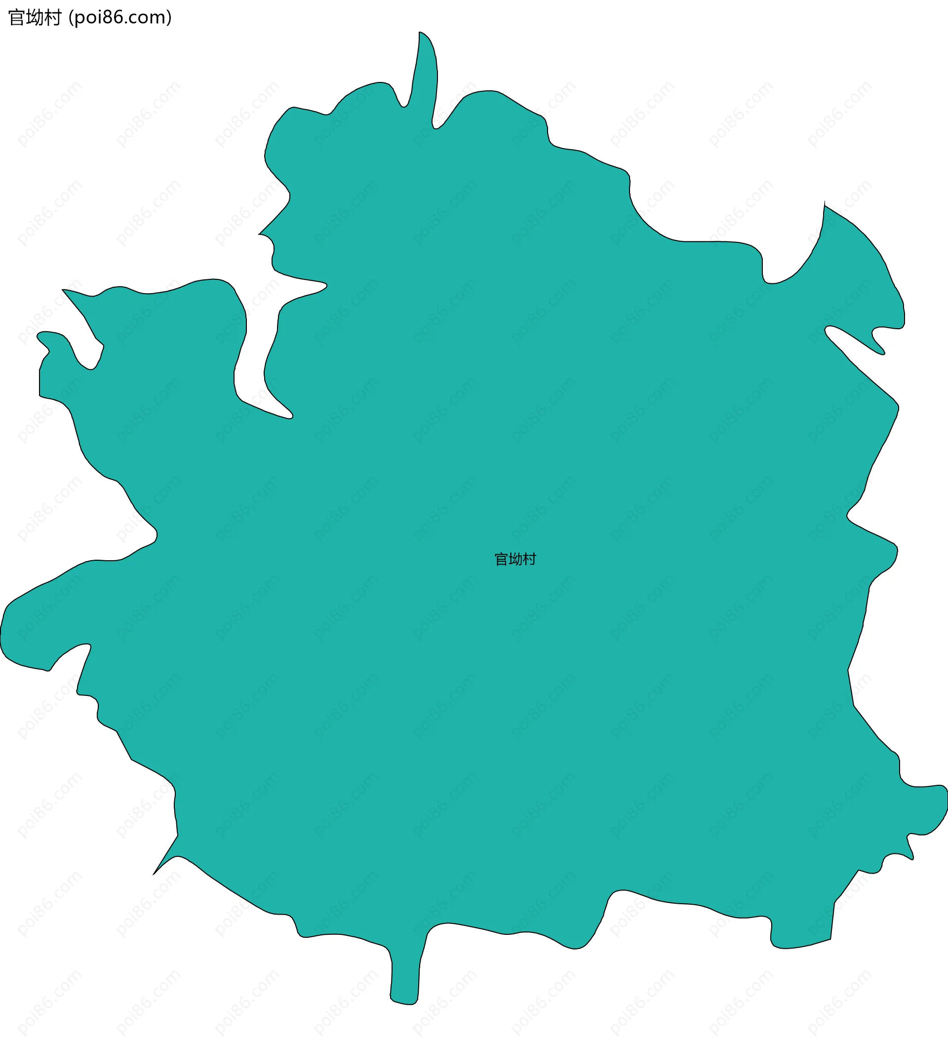 官坳村边界地图