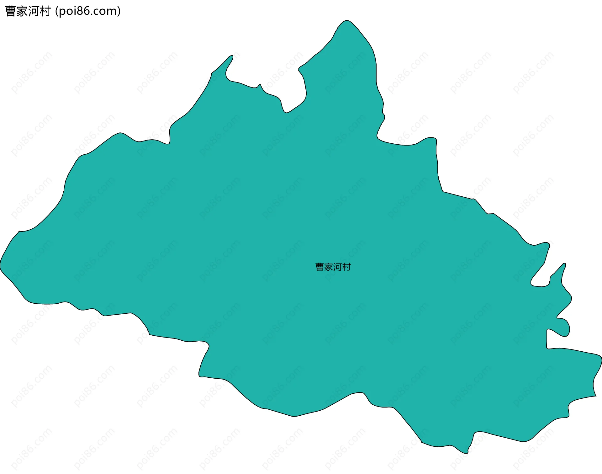 曹家河村边界地图