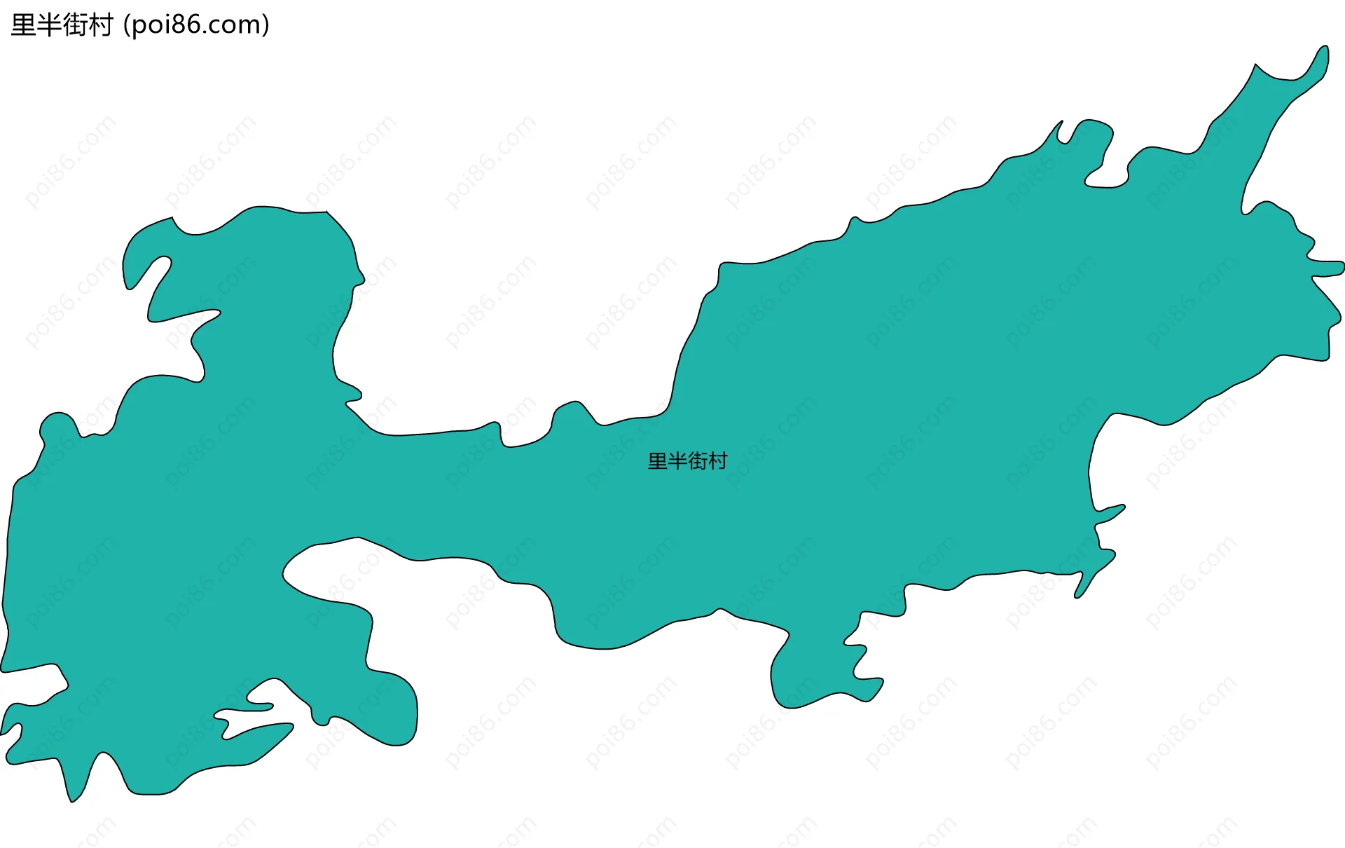 里半街村边界地图
