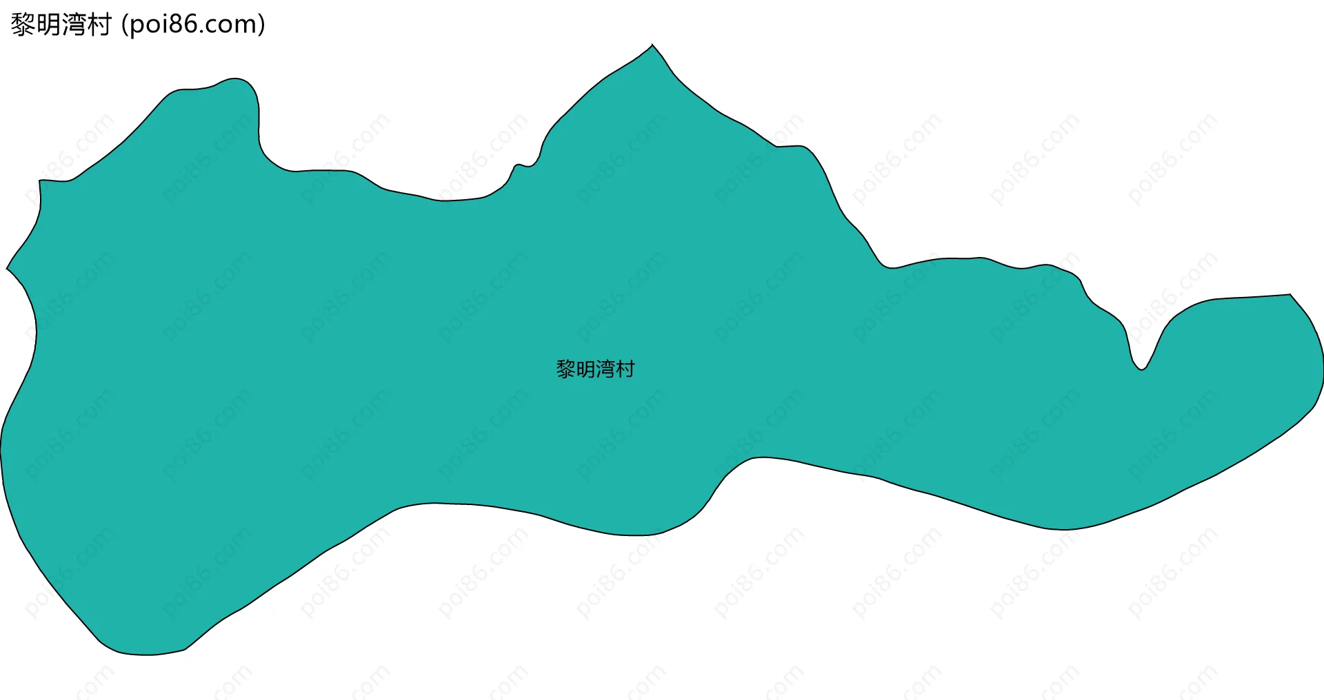 黎明湾村边界地图