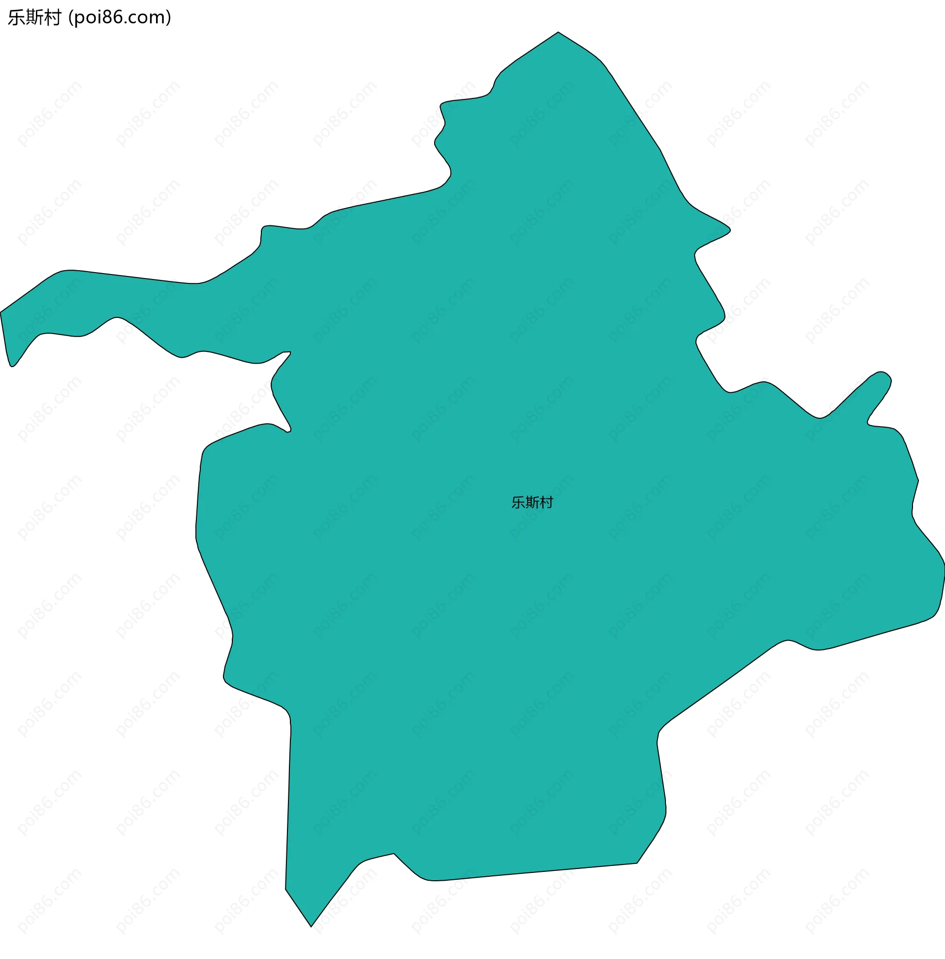 乐斯村边界地图