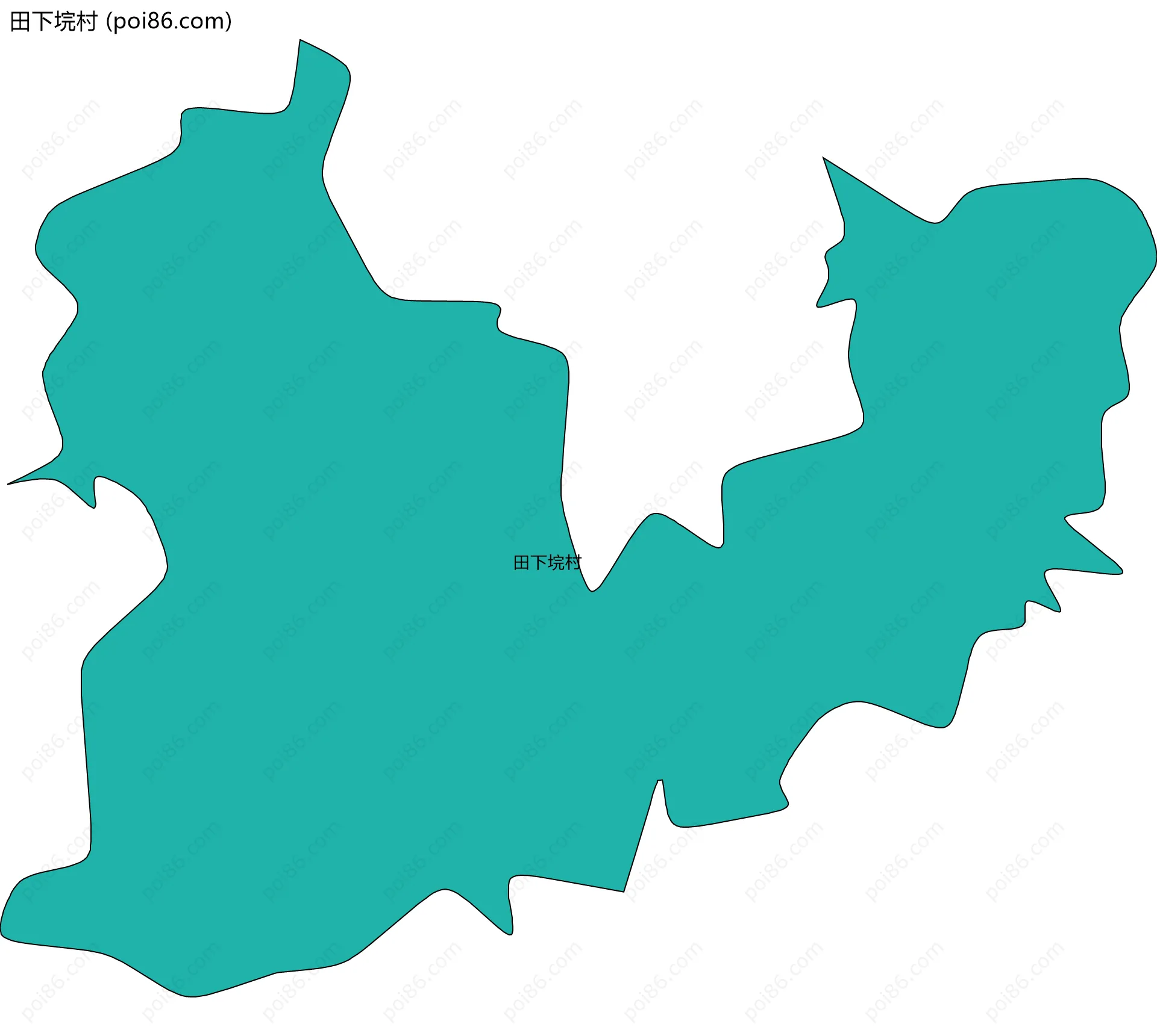 田下垸村边界地图