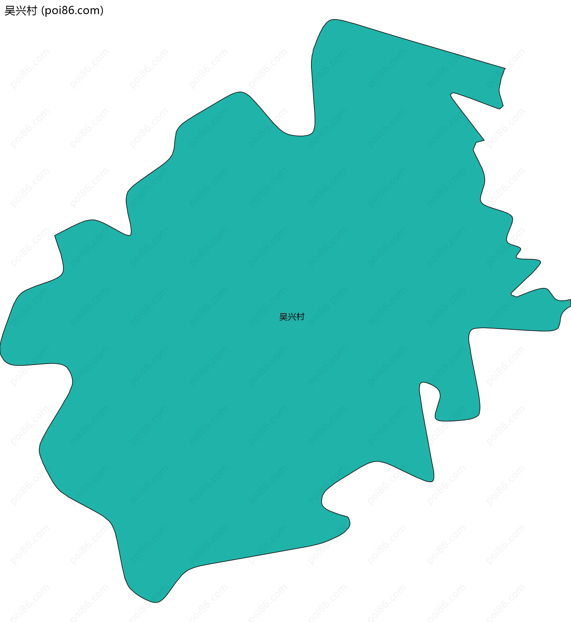 吴兴村边界地图