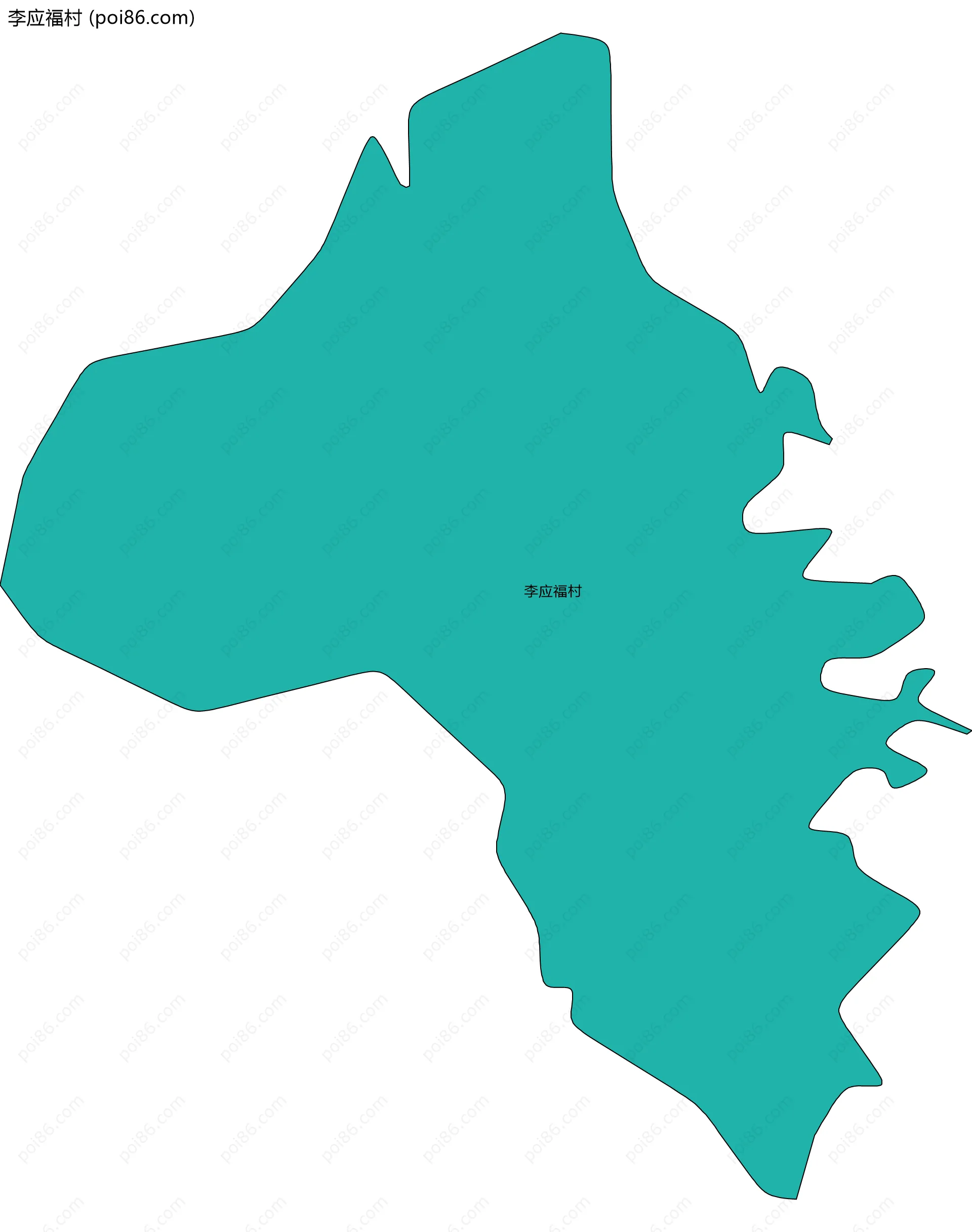 李应福村边界地图