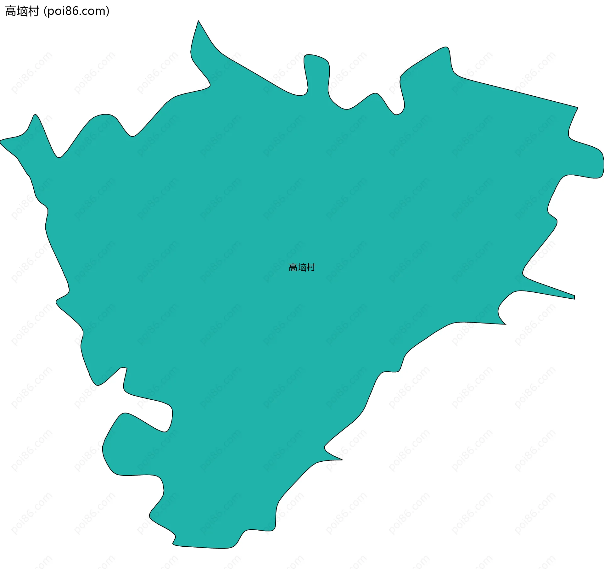 高垴村边界地图