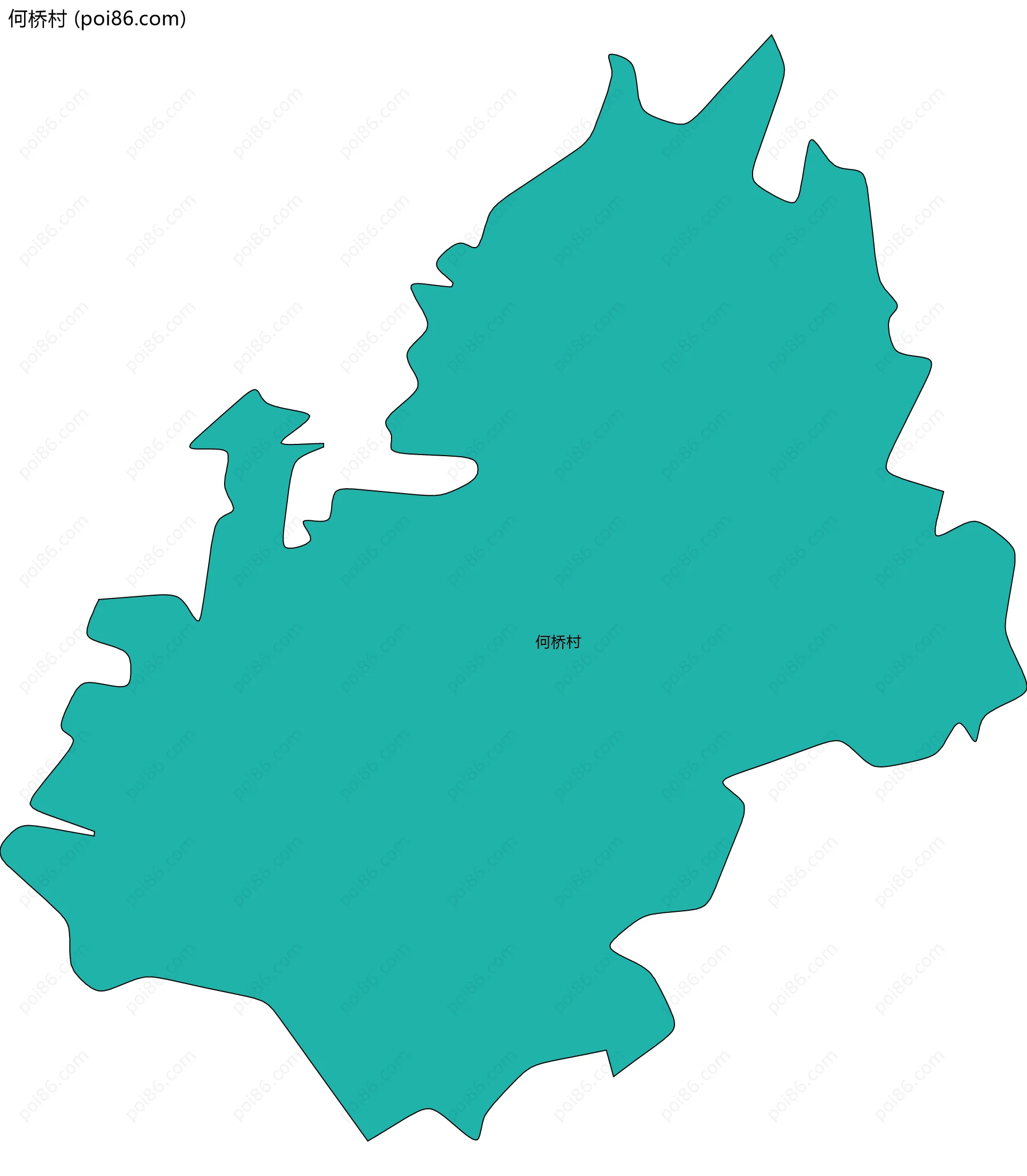 何桥村边界地图