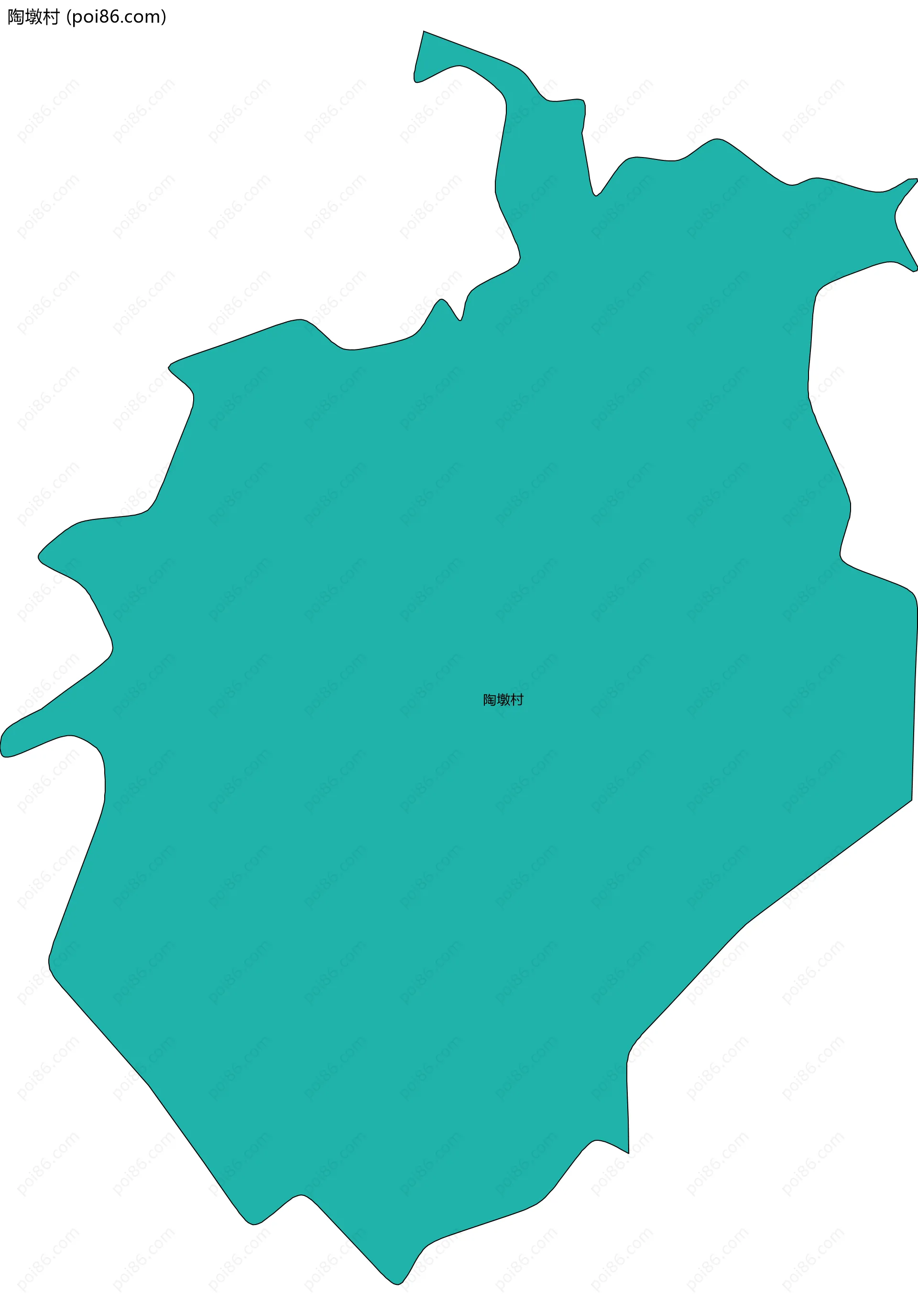 陶墩村边界地图